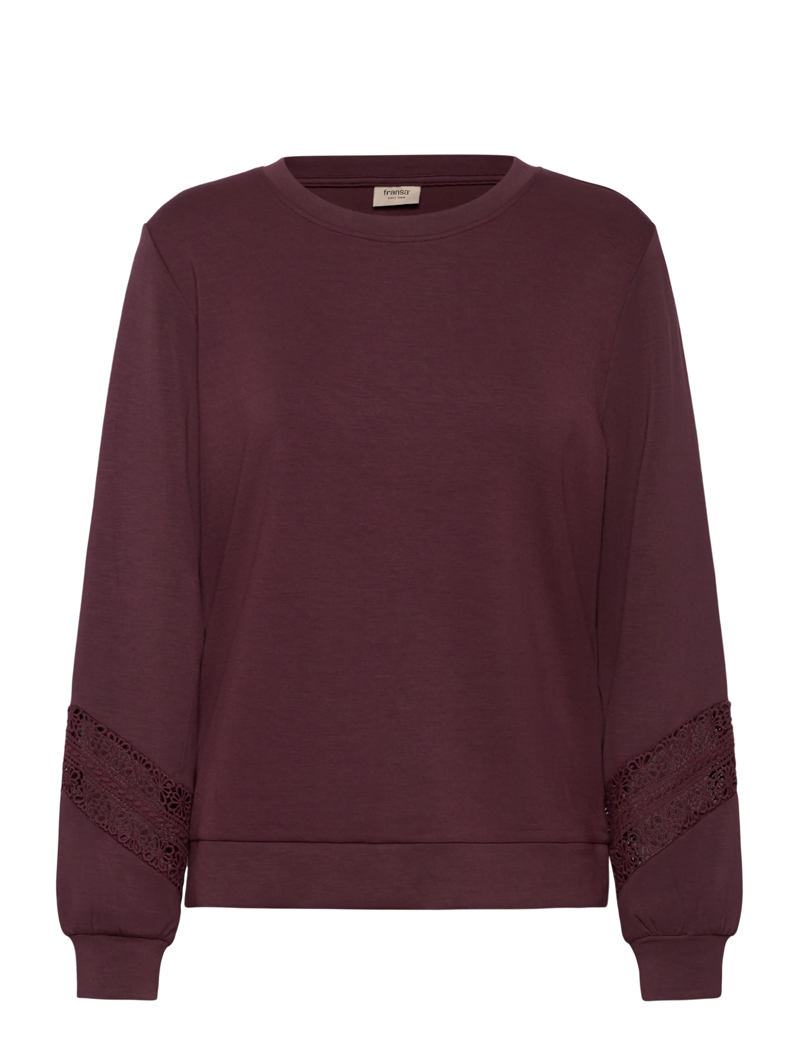 Fransa Fraurora Pu 12, Kvinder, Blondeærme Sweatshirt, Bordeaux, Str: L