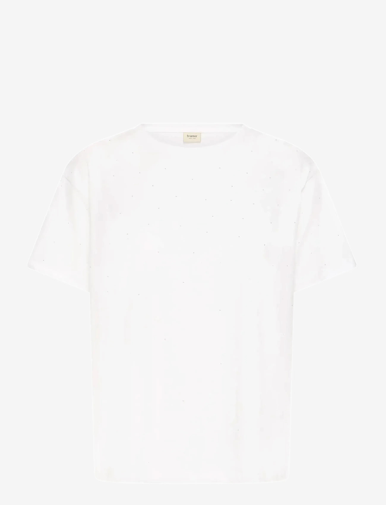 Fransa - FRKINSLEY TEE 1 - t-shirts - blanc de blanc - 1