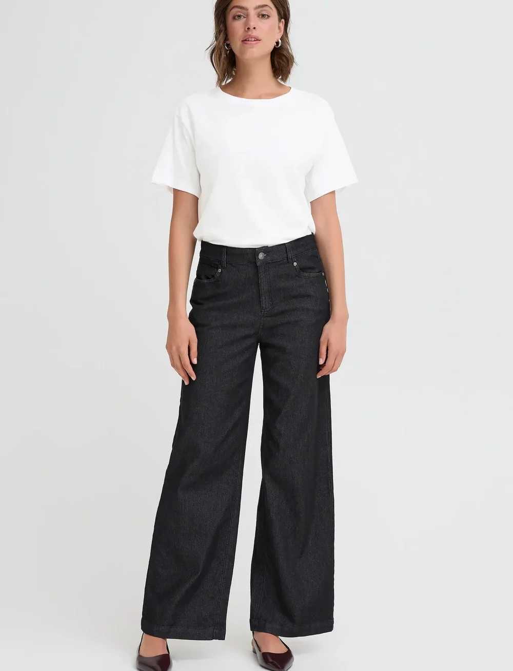 Fransa - FRKINSLEY TEE 1 - t-shirts - blanc de blanc - 0