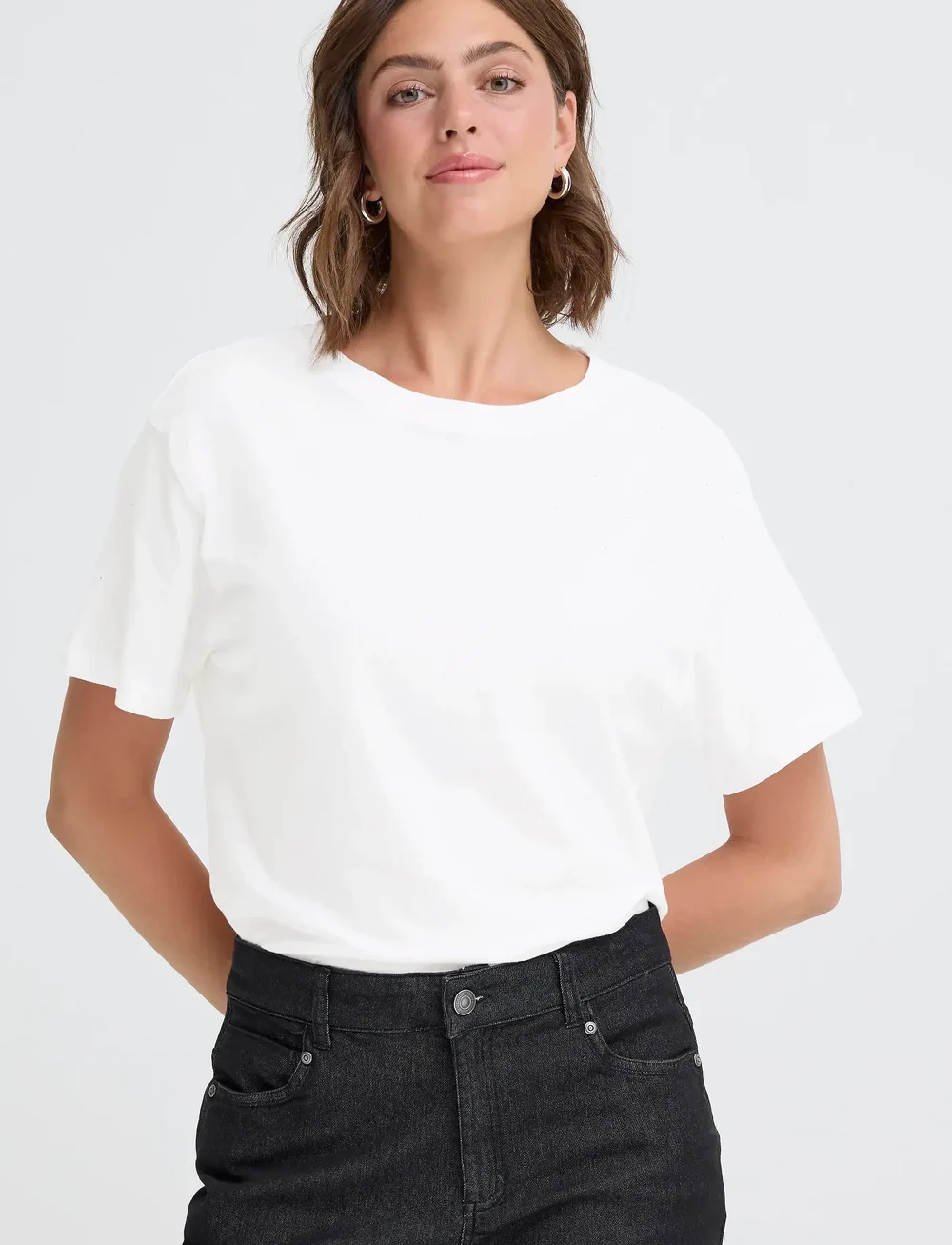 Fransa - FRKINSLEY TEE 1 - t-shirts - blanc de blanc - 3