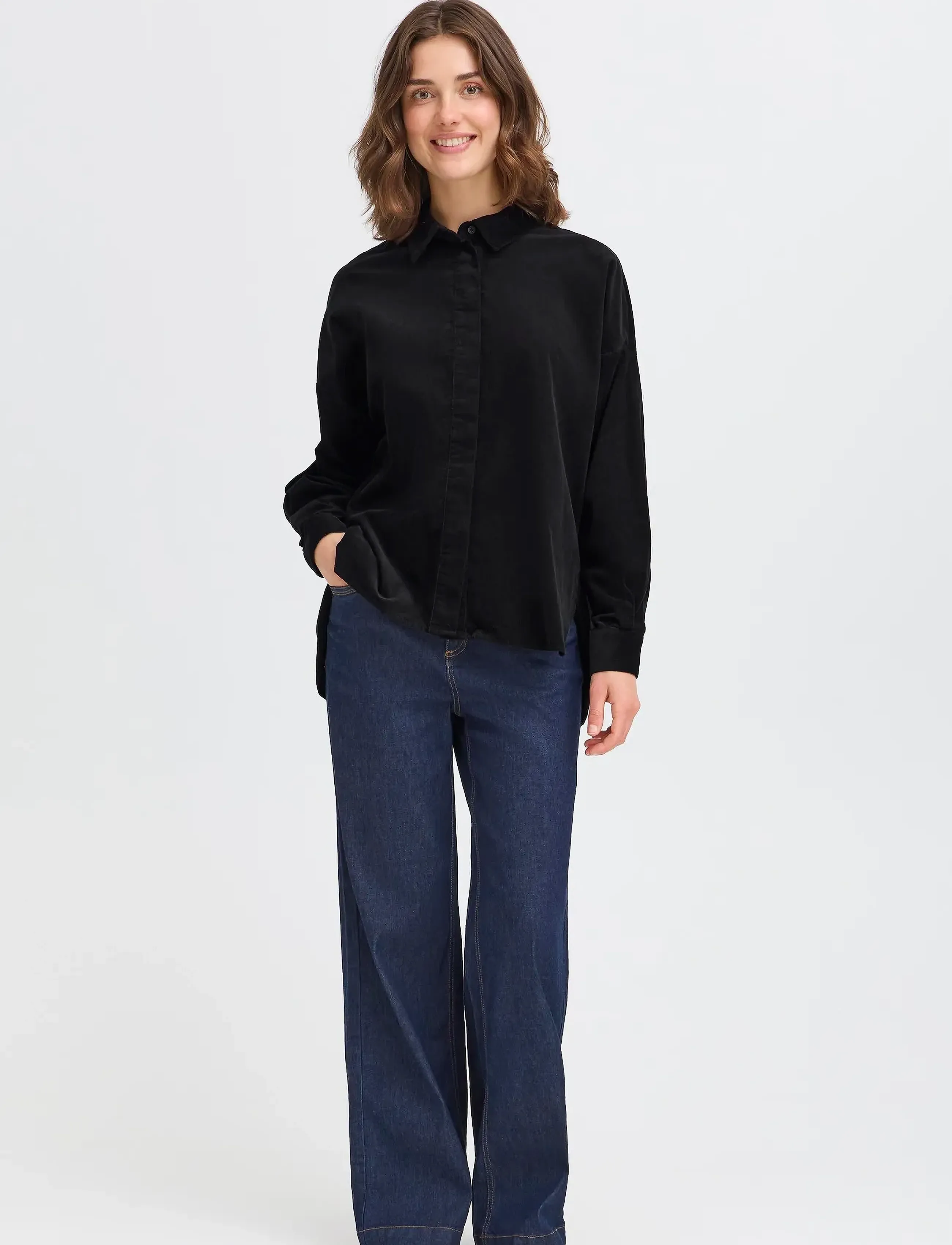 Fransa FRCORY SH 3 - Hemden - METEORITE / navy