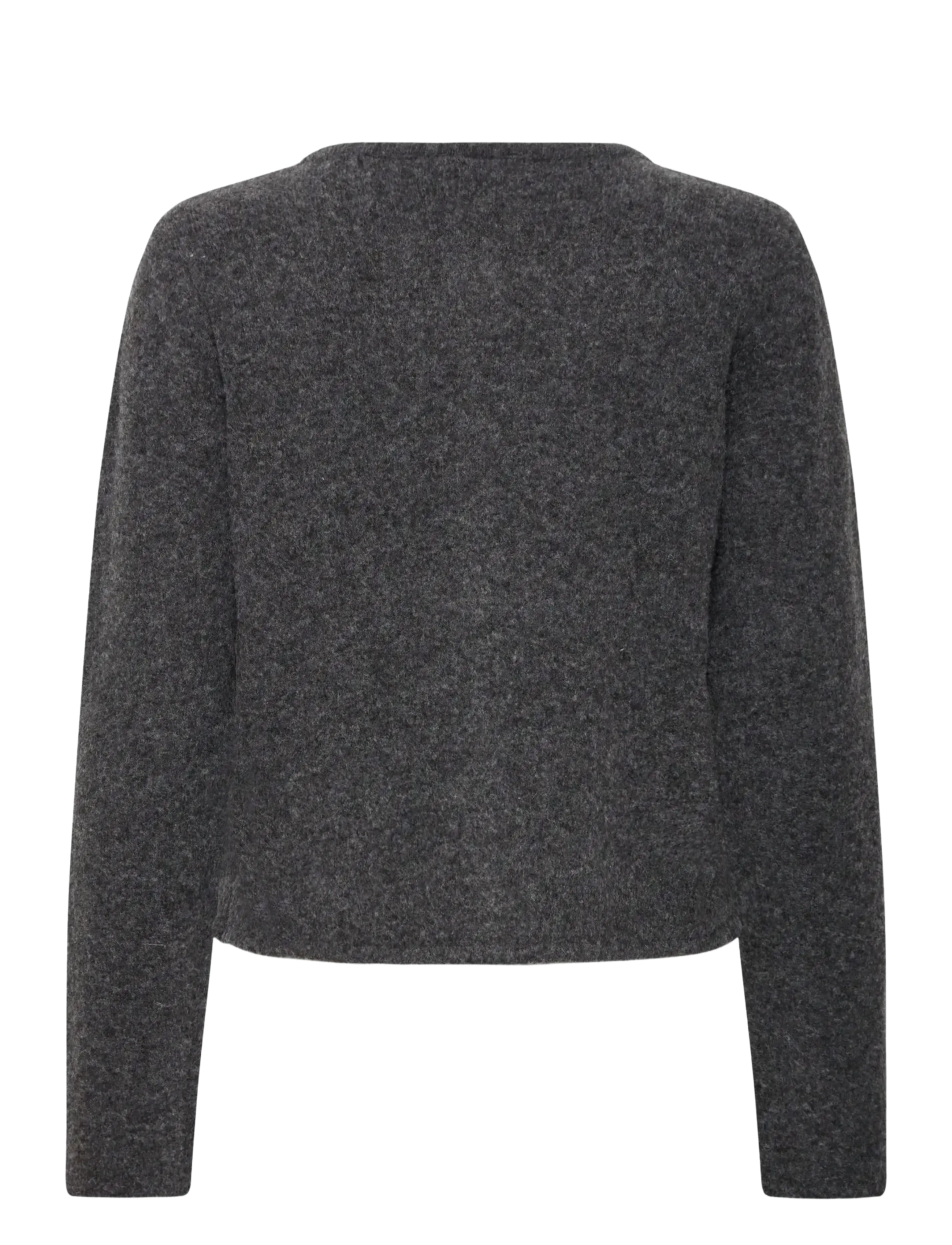Fransa - FRNOAH CAR 1 - strickjacken - charcoal gray melange - 2