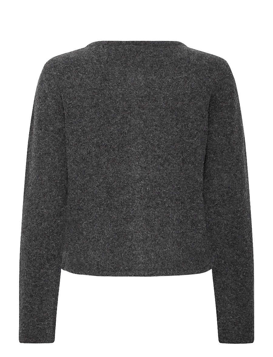Fransa - FRNOAH CAR 1 - strickjacken - charcoal gray melange - 2