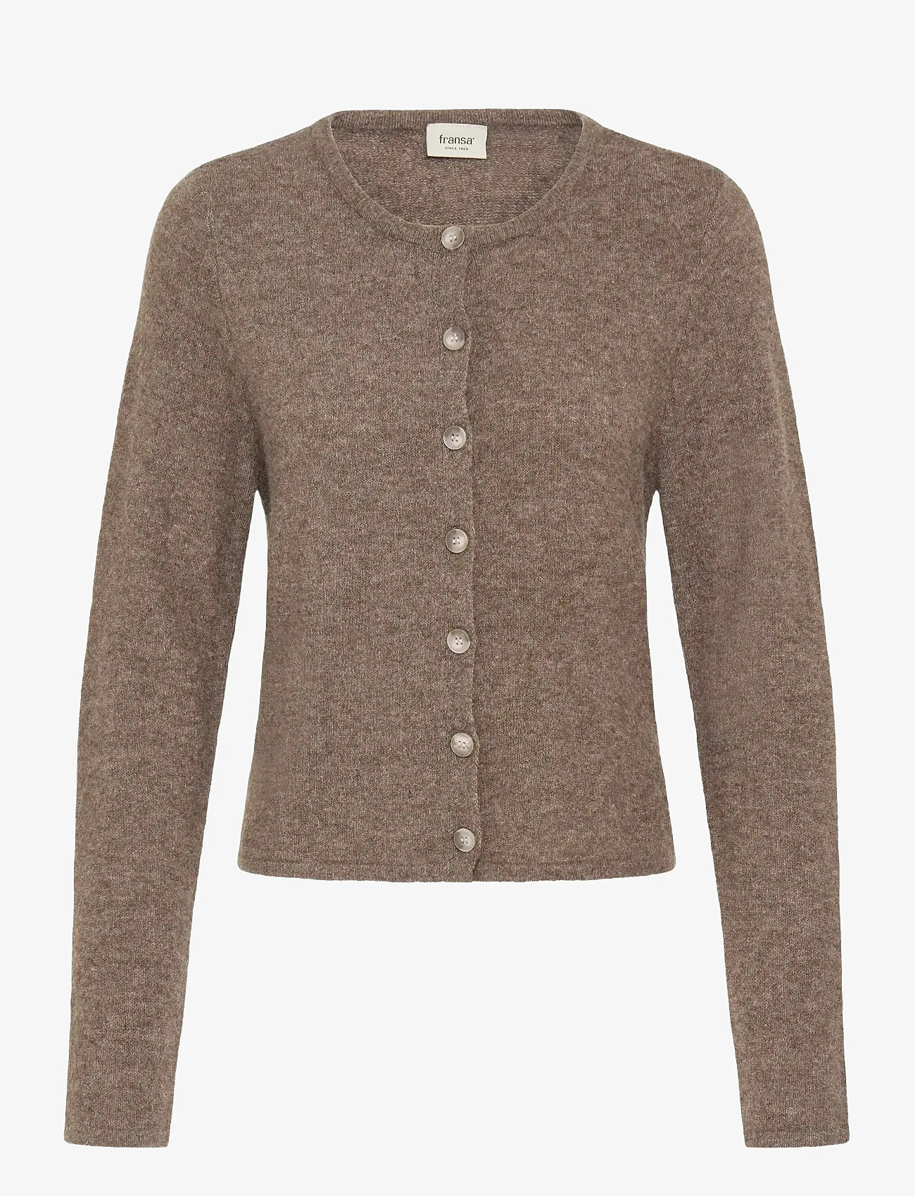 Fransa - FRNOAH CAR 1 - herbstliche kleidung - cocoa melange - 0