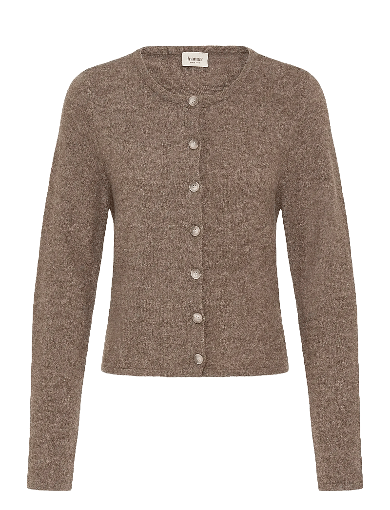 Fransa - FRNOAH CAR 1 - koftor - cocoa melange - 1