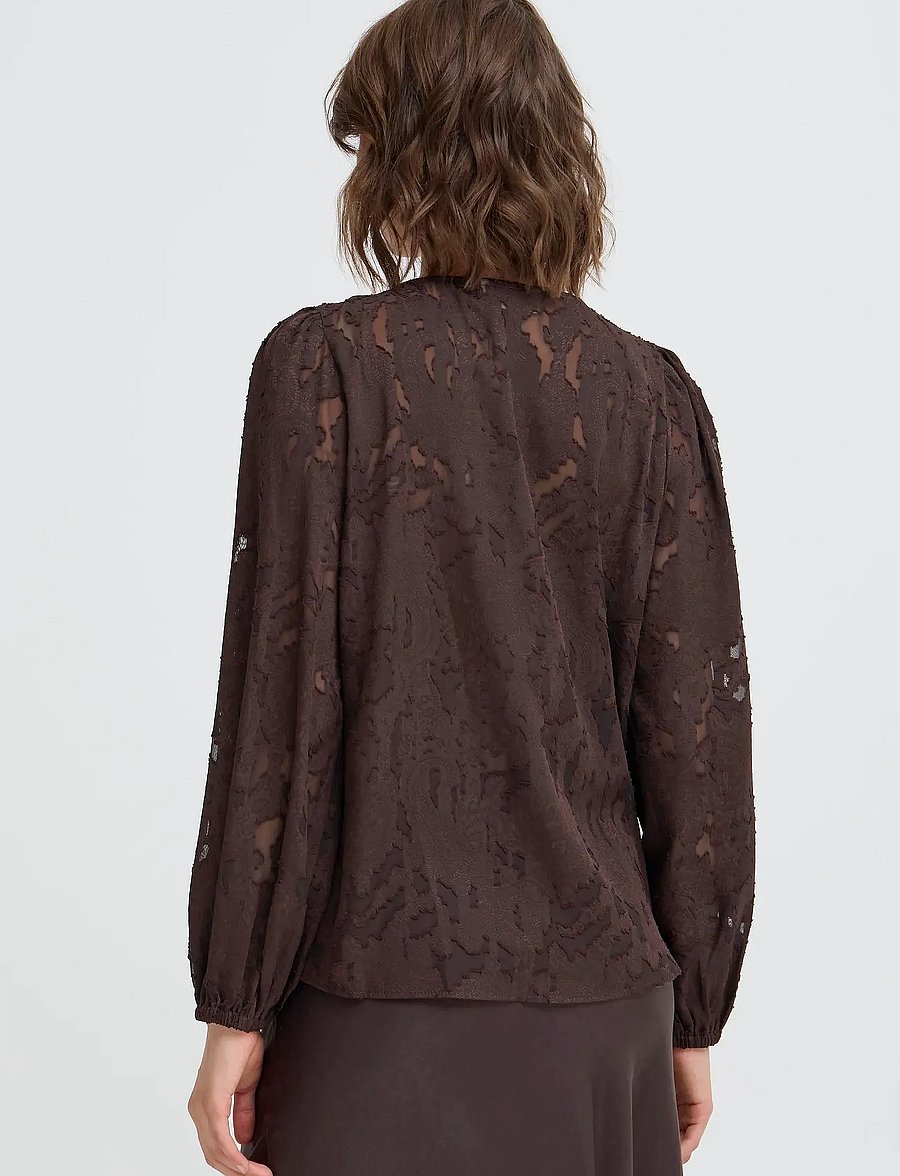 Fransa - FRMERA BL 1 - langærmede bluser - chocolate torte - 4