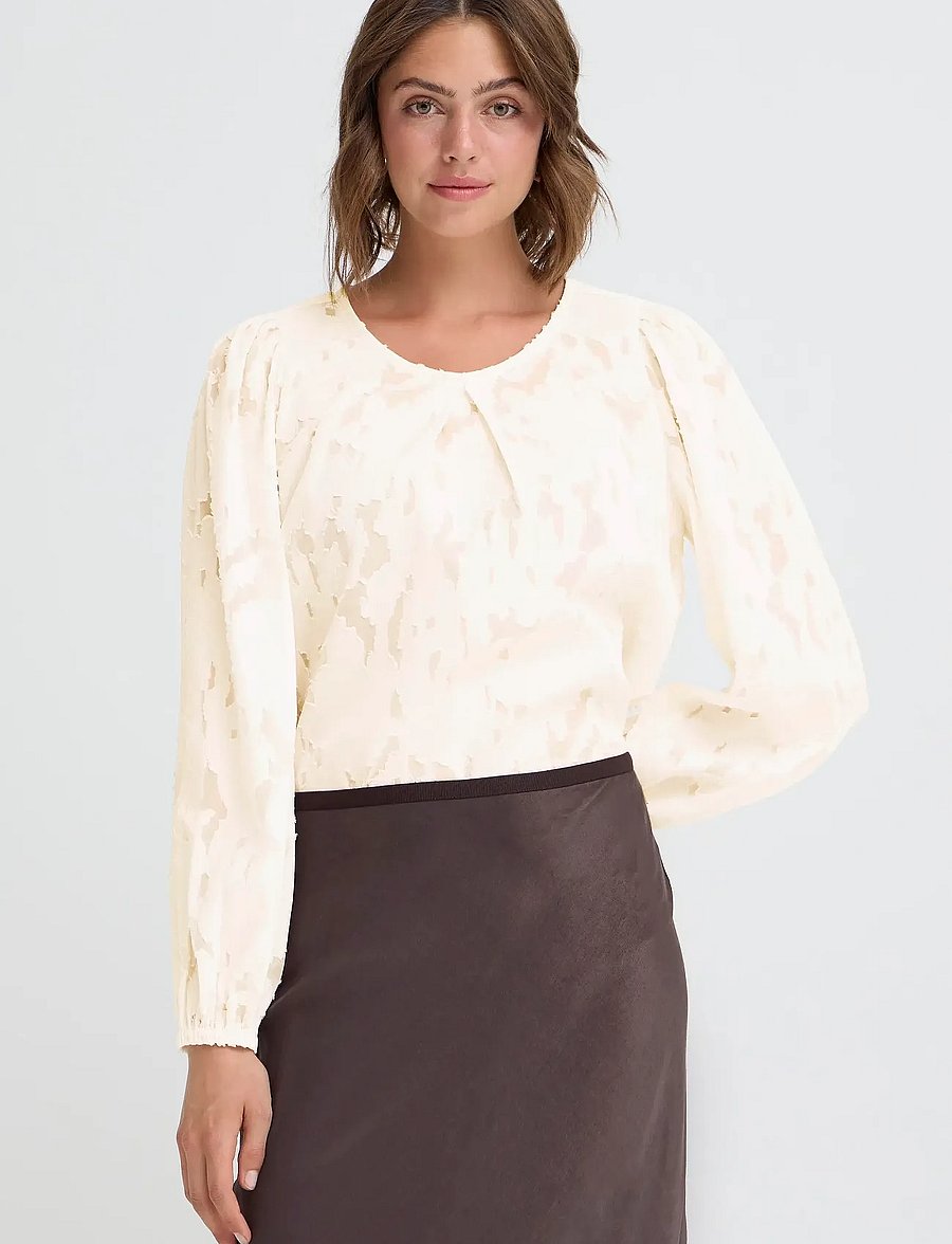Fransa - FRMERA BL 1 - langærmede bluser - whisper white - 3