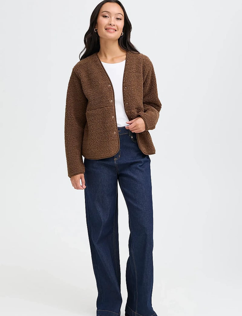 Fransa - FRGWYNNE JA 1 - fleece & midlayer - cocoa - 0