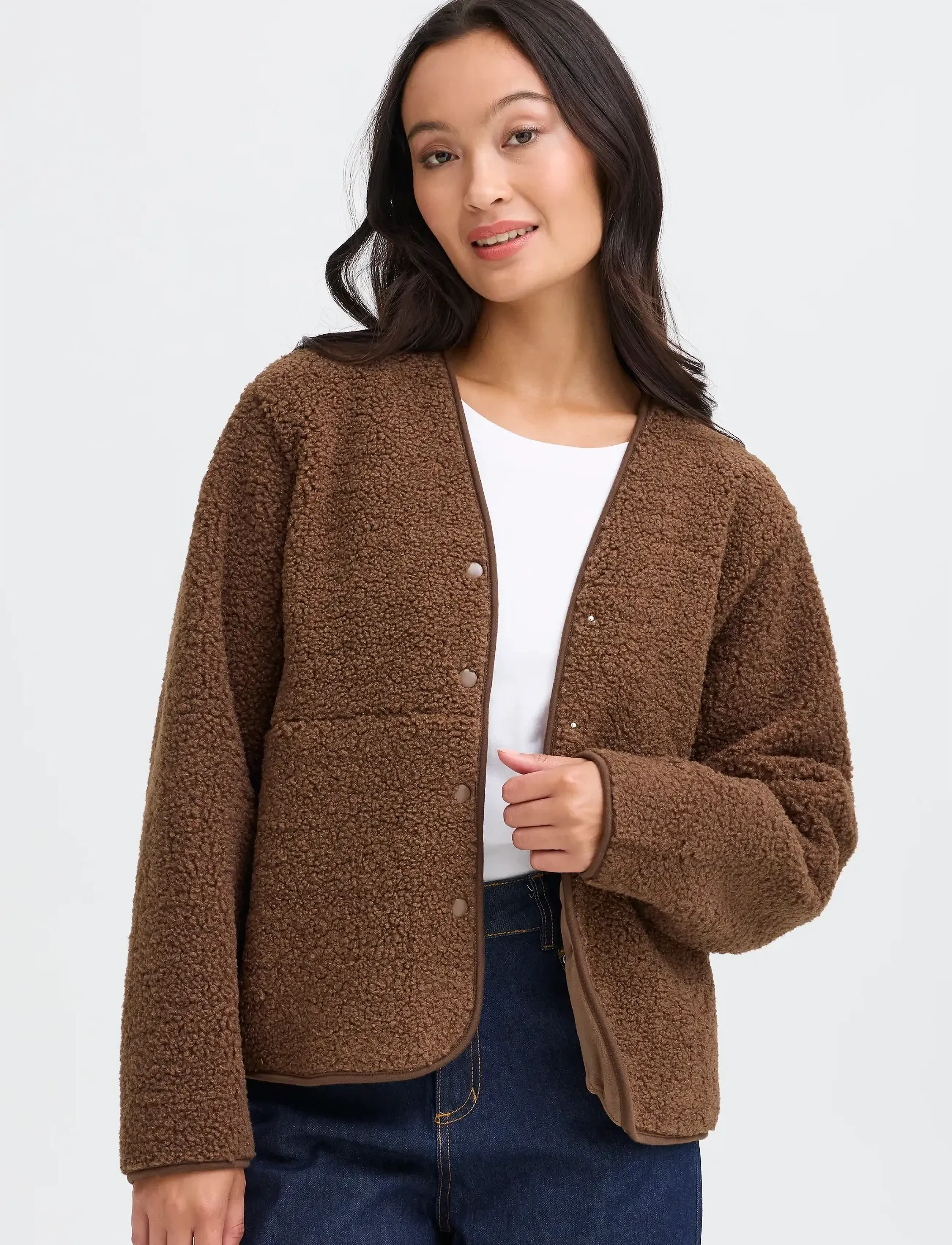 Fransa - FRGWYNNE JA 1 - cardigans - cocoa - 3