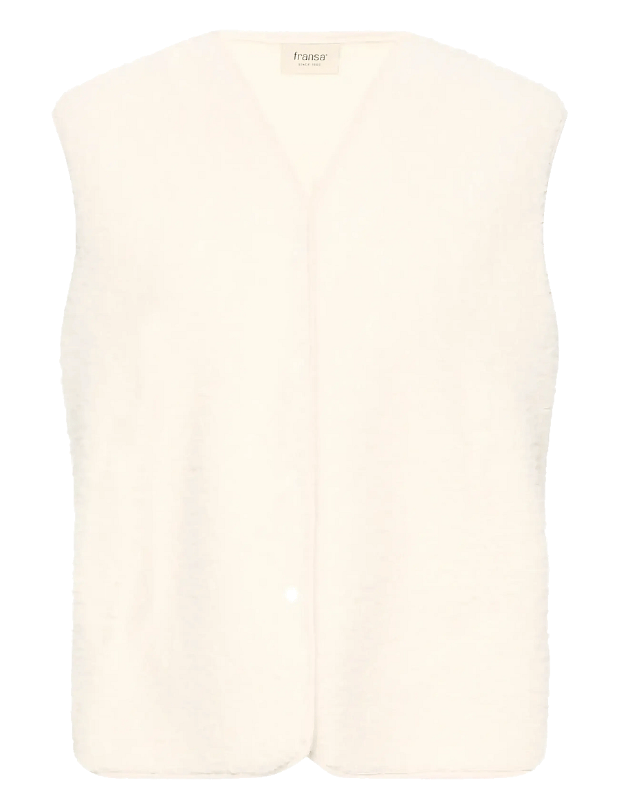 Fransa - FRGWYNNE WA 1 - fleece- und teddy-westen - whisper white - 1