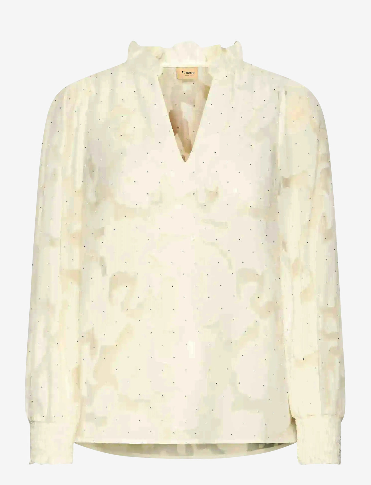 Fransa - FRRHINESTONE BL 1 - långärmade blusar - blanc de blanc - 1