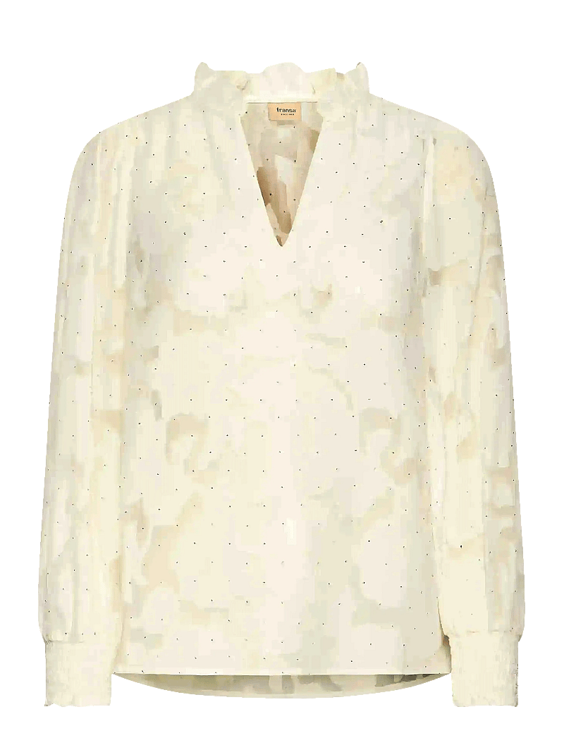 Fransa - FRRHINESTONE BL 1 - langärmlige blusen - blanc de blanc - 1