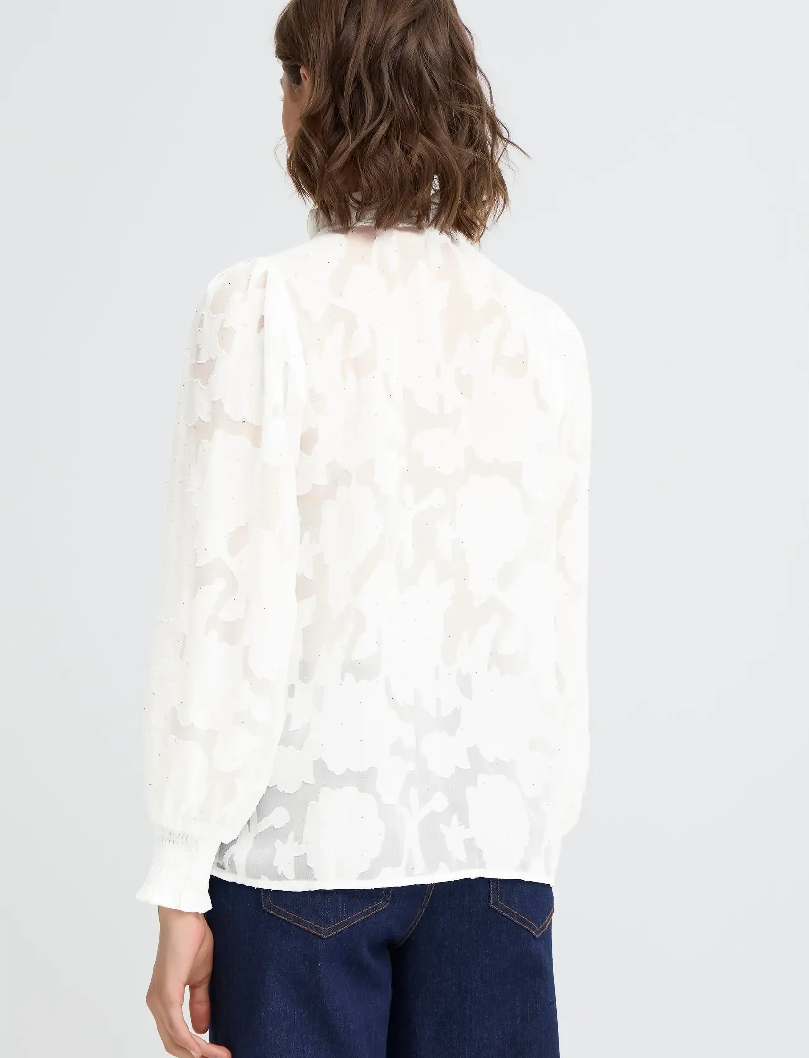 Fransa - FRRHINESTONE BL 1 - långärmade blusar - blanc de blanc - 4