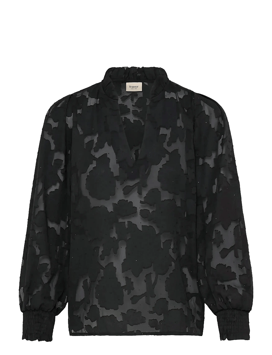 Fransa - FRRHINESTONE BL 1 - langärmelige blusen - meteorite - 0
