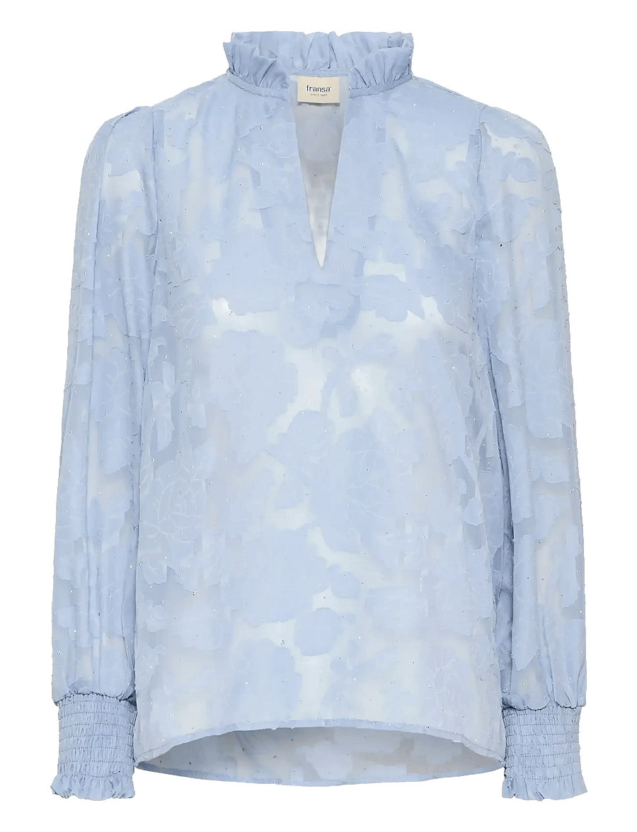 Fransa - FRRHINESTONE BL 1 - langärmelige blusen - rain washed - 1