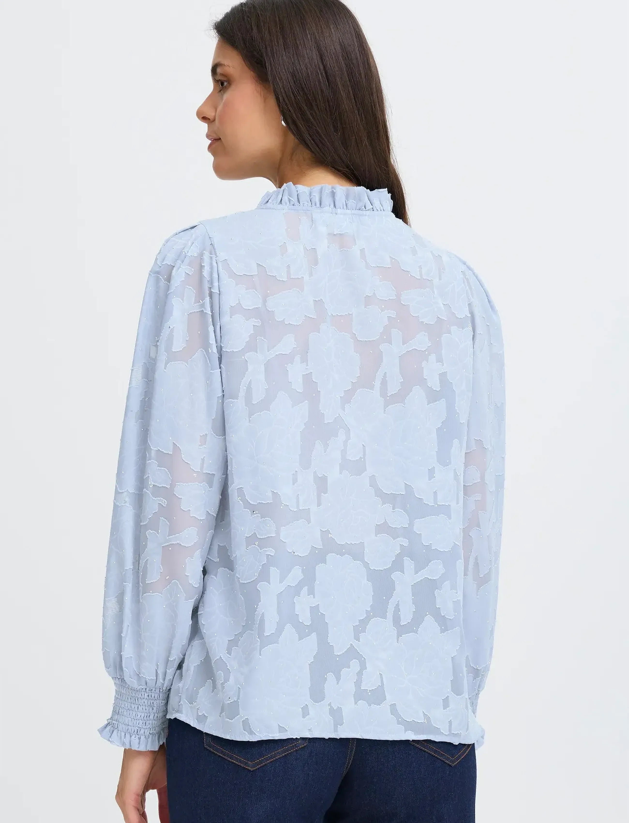 Fransa - FRRHINESTONE BL 1 - långärmade blusar - rain washed - 4