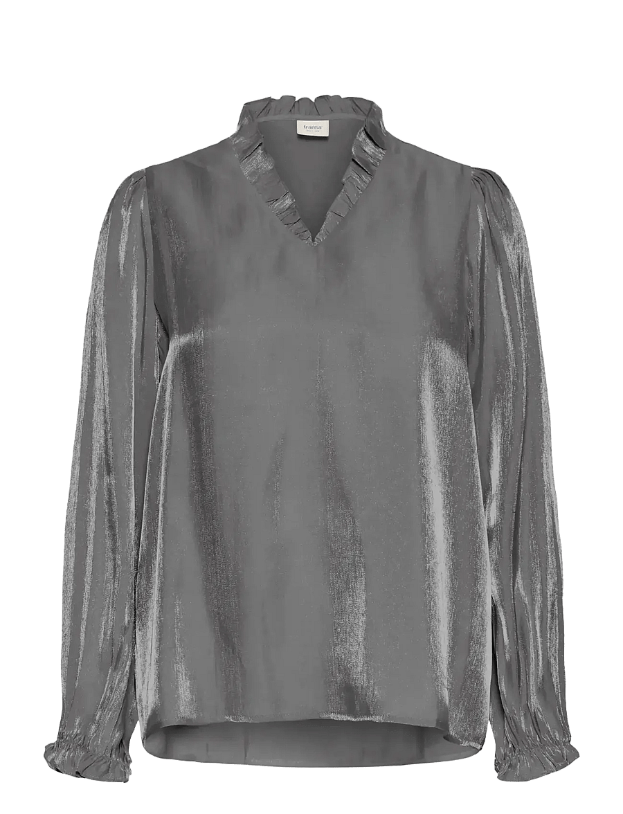 Fransa - FRYOLANDA BL 3 - langärmelige blusen - gray pinstripe - 0