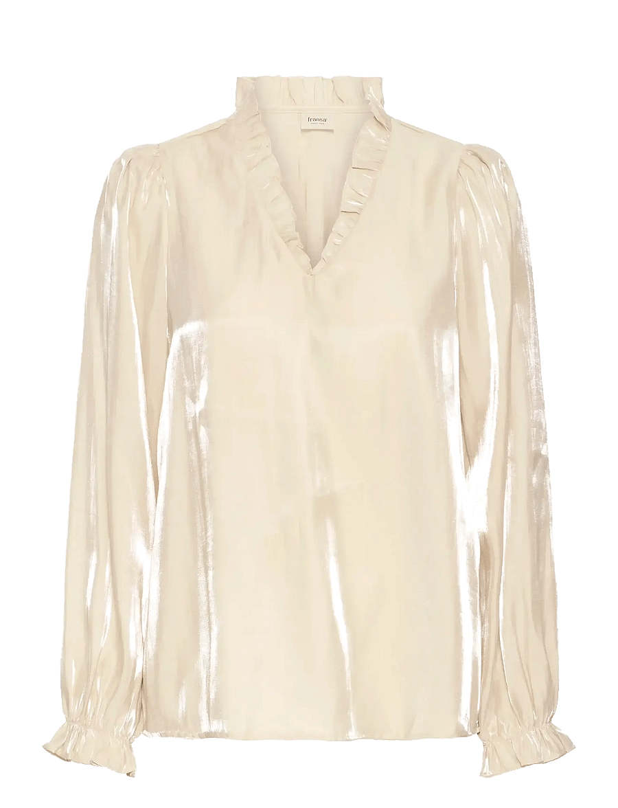 Fransa - FRYOLANDA BL 3 - langærmede bluser - oyster gray - 0