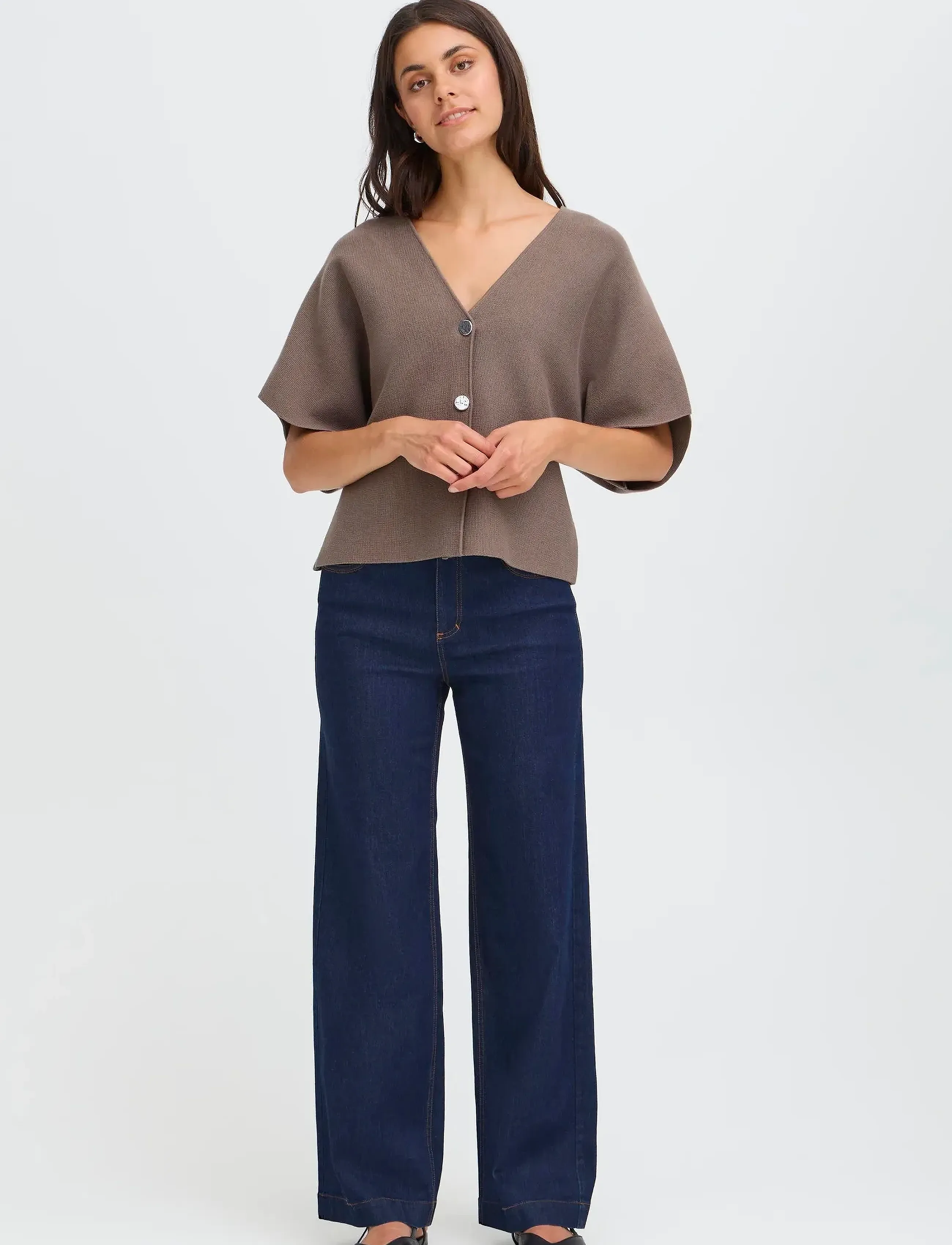Fransa - FRITA CAR 5 - cardigans - falcon - 0