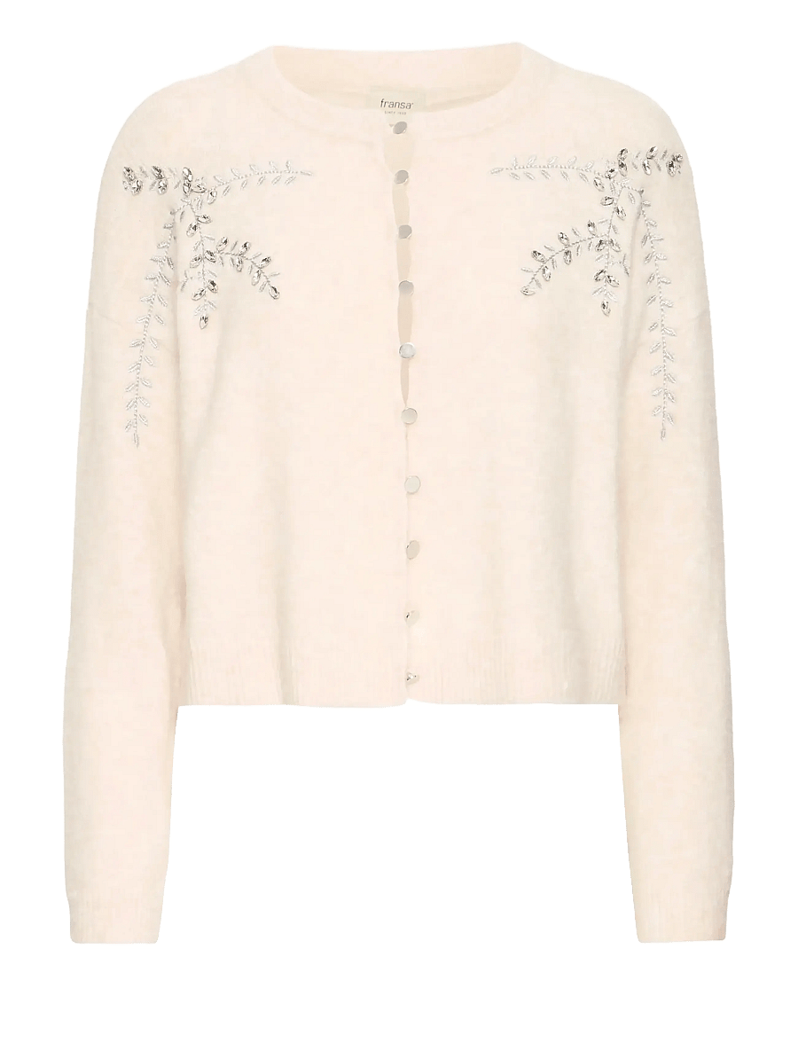 Fransa - FRKENDRA CAR 3 - cardigans - oatmeal melange - 1