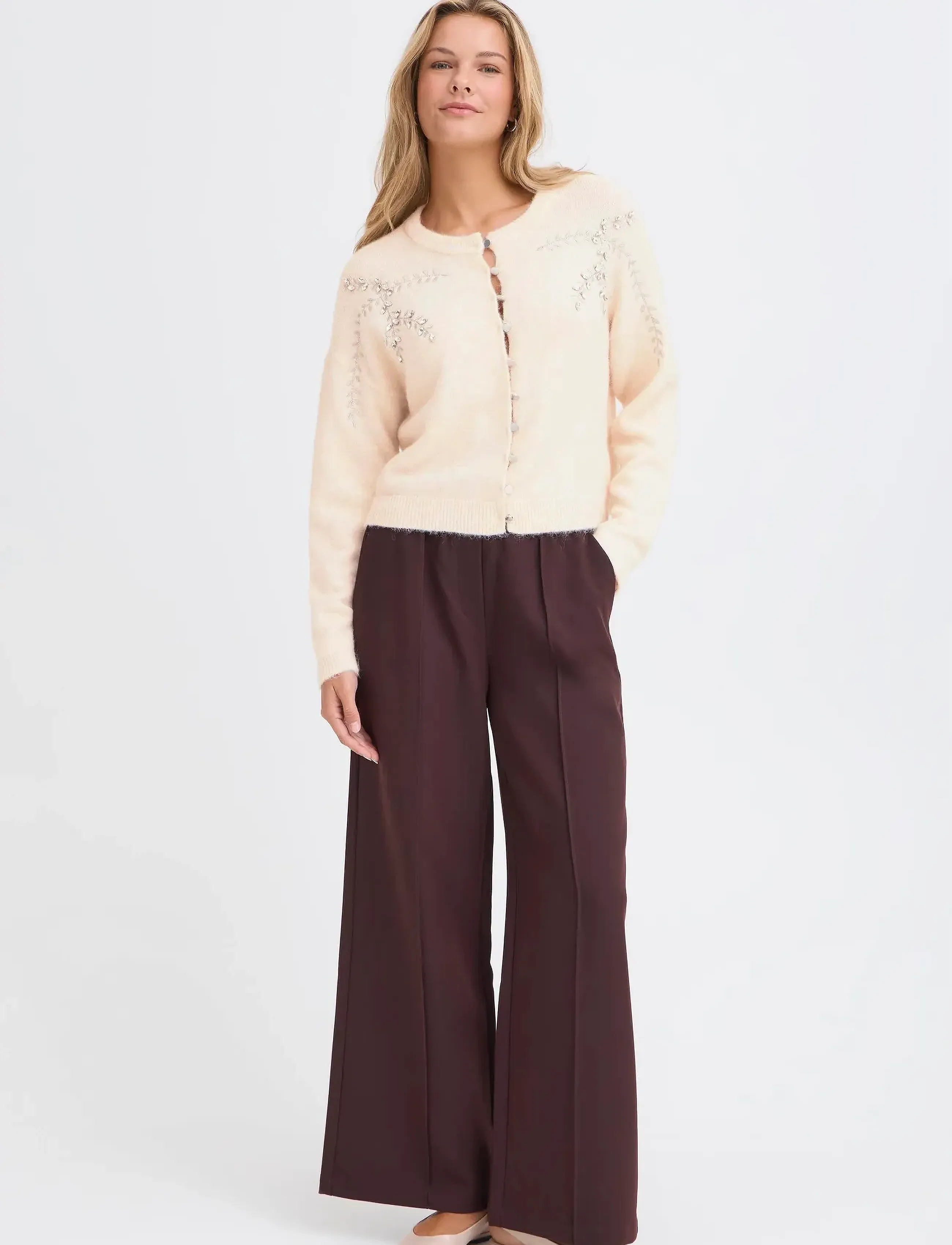 Fransa Frkendra Car 3, S, Knitwear, Creme - Cardigans, Frauen