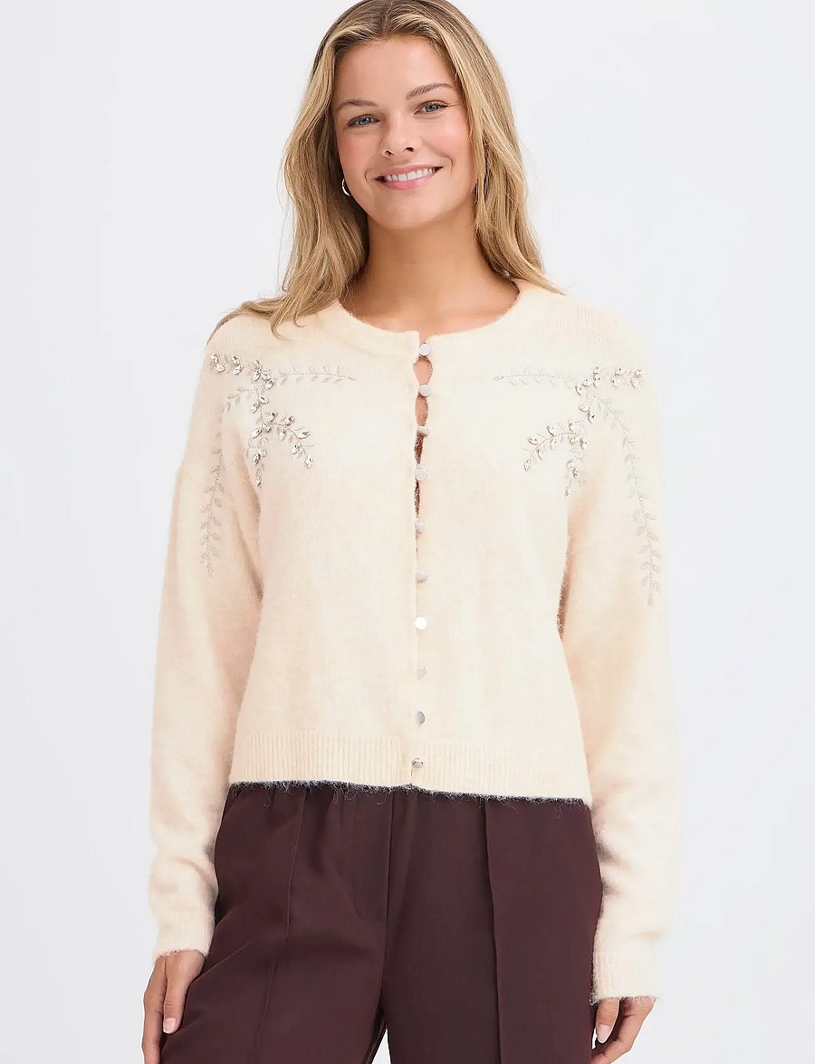 Fransa - FRKENDRA CAR 3 - cardigans - oatmeal melange - 3