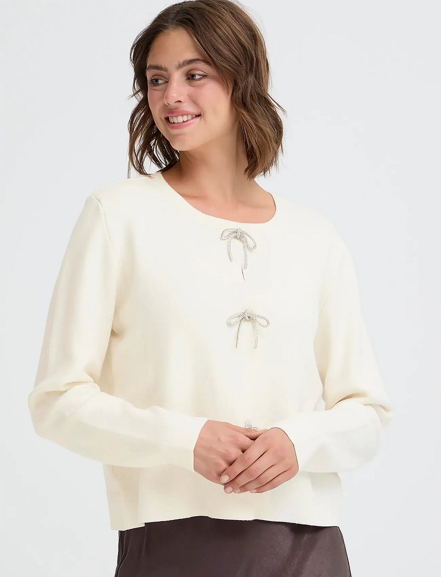 Fransa - FRSALLY CAR 6 - cardigans - whisper white - 3