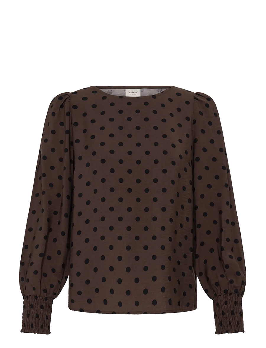 Fransa - FRADARA BL 3 - långärmade blusar - hot fudge dotty - 1