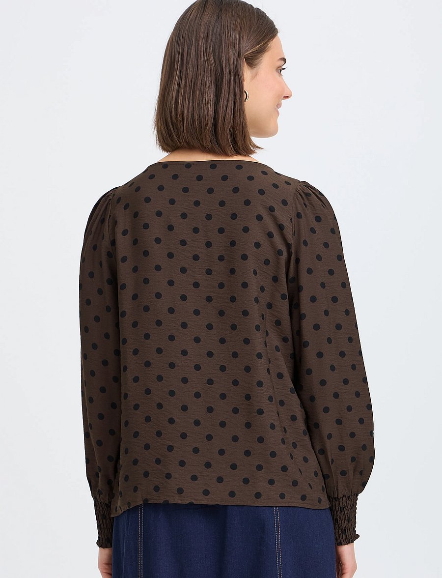Fransa - FRADARA BL 3 - långärmade blusar - hot fudge dotty - 4