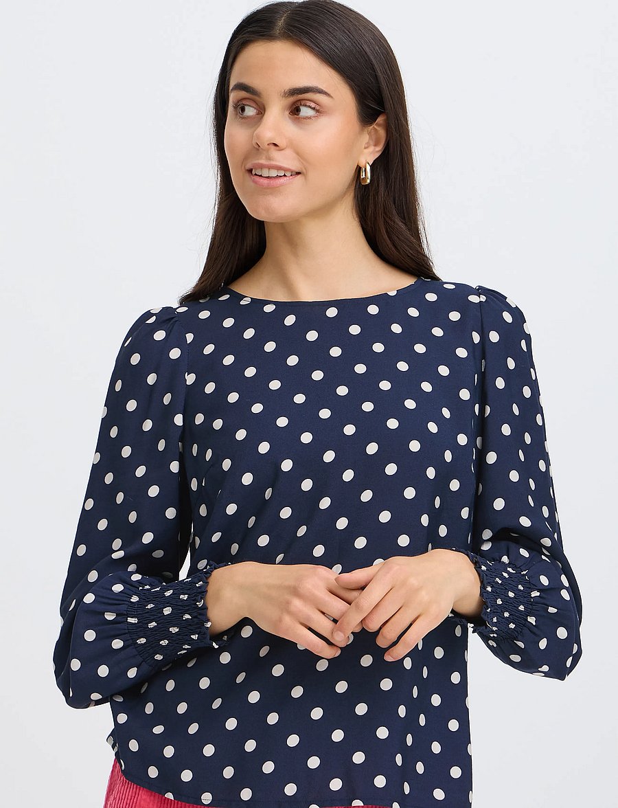 Fransa - FRADARA BL 3 - långärmade blusar - salute dotty - 3