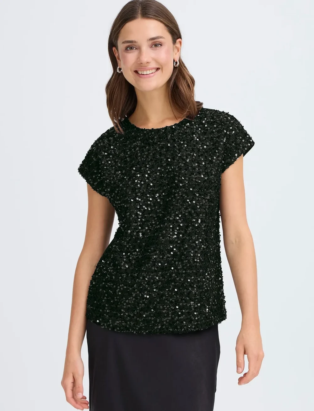 Fransa - FRCHARLOTTA TOP 1 - t-shirts - meteorite - 3