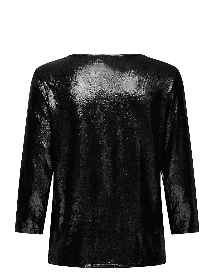 Fransa - FRFRANNY TEE 2 - langærmede toppe - black metallic - 2