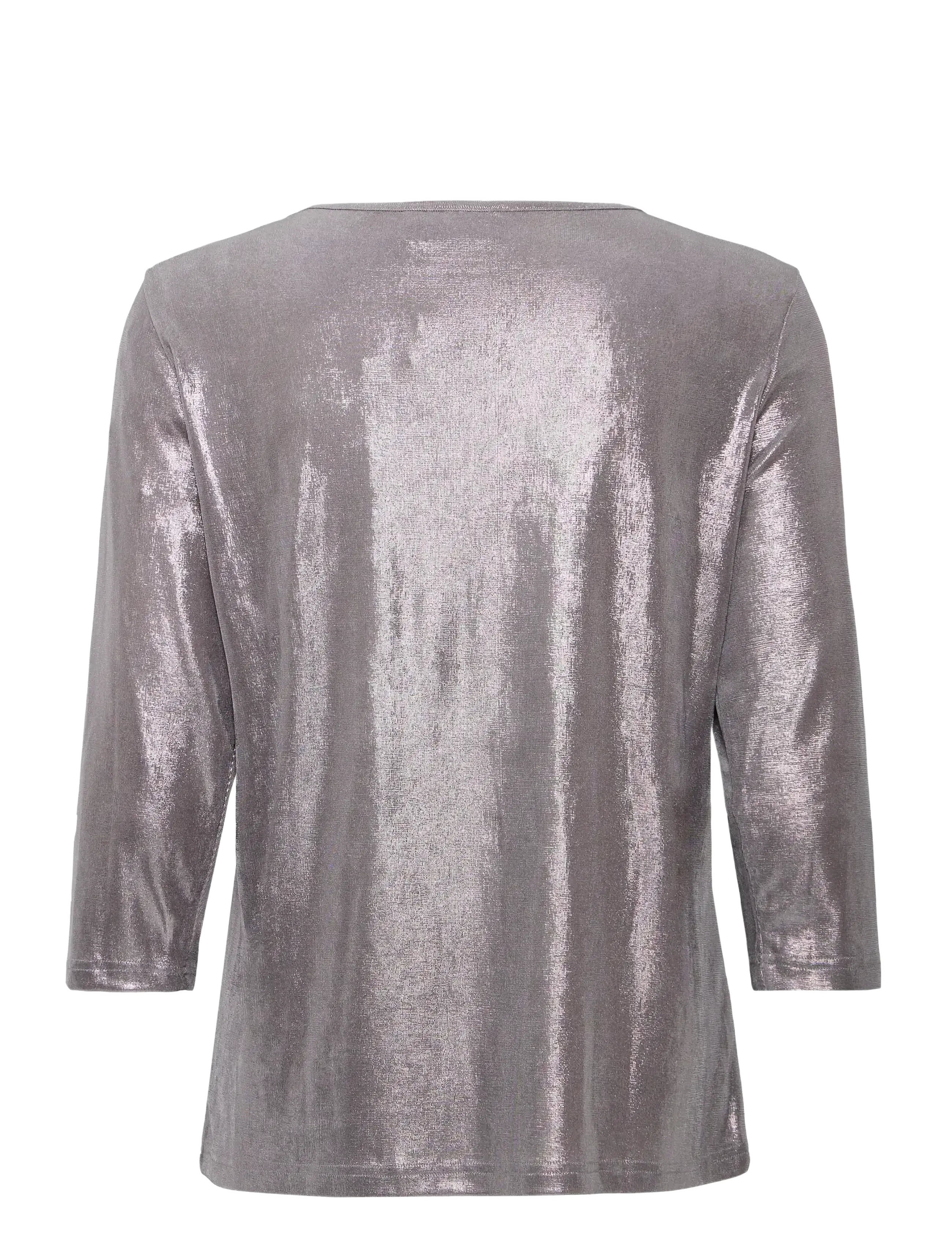 Fransa - FRFRANNY TEE 2 - long-sleeved tops - silver metallic - 2