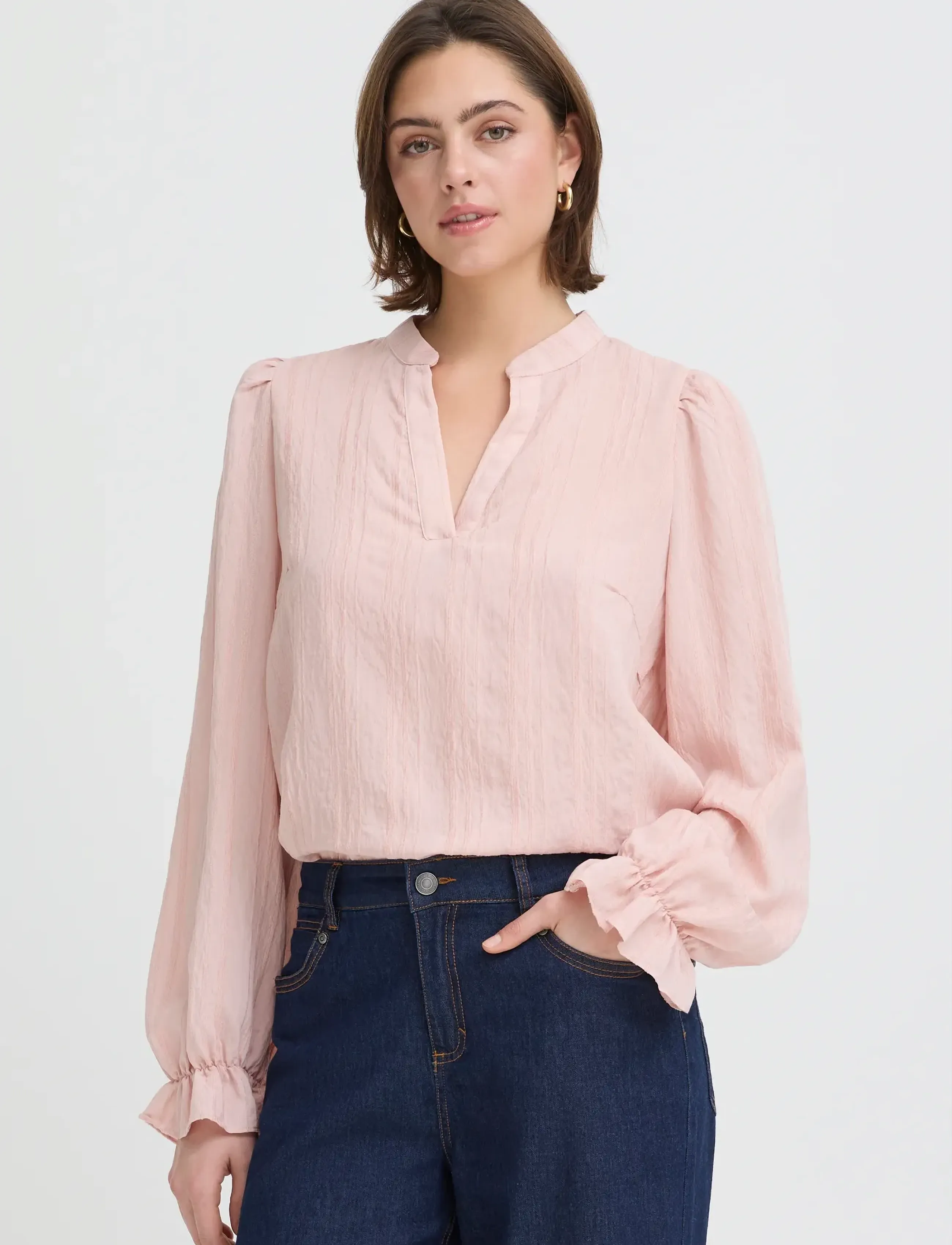 Fransa - FRVALMA BL 1 - langærmede bluser - rose smoke - 3