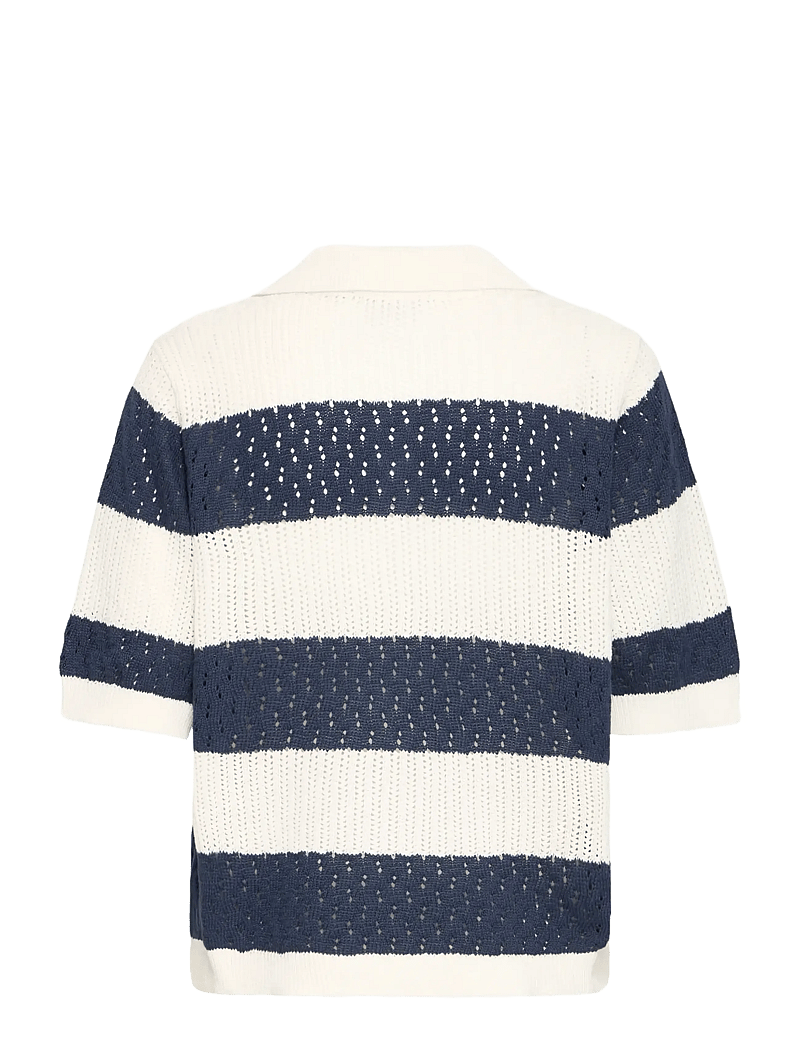 Fransa - FRVALLY PU 1 - stickade tröjor - navy blazer stripe - 2