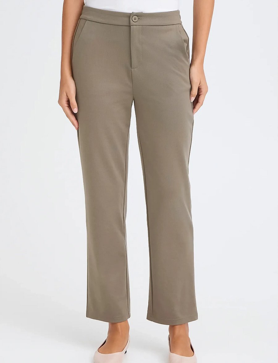 Fransa - FRBLAZER PA 7 - raka byxor - smokey olive - 3