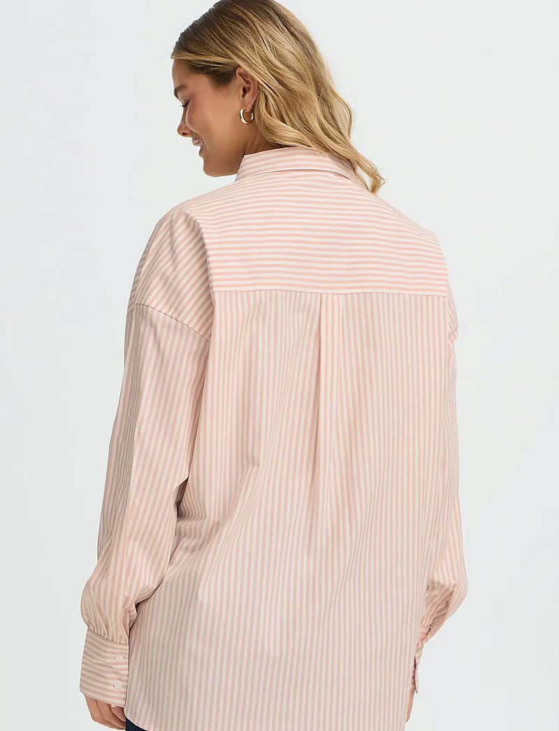 Fransa - FRZASHIRT SH 11 - pikkade varrukatega särgid - rose smoke white stripe - 4