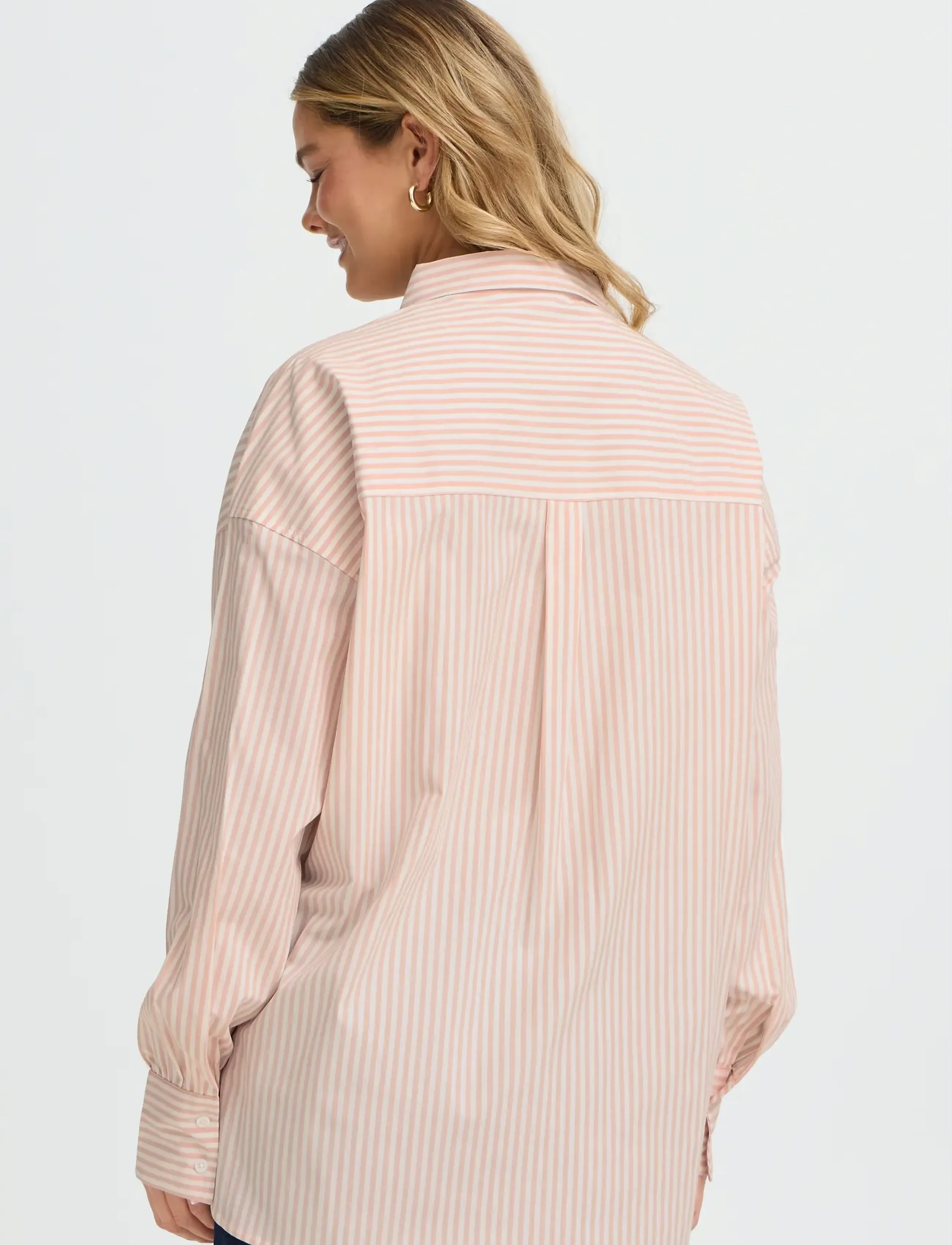 Fransa - FRZASHIRT SH 11 - langærmede skjorter - rose smoke white stripe - 4