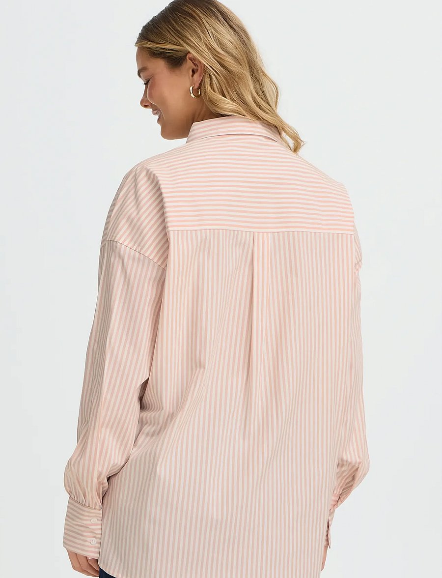 Fransa - FRZASHIRT SH 11 - pikkade varrukatega särgid - rose smoke white stripe - 4