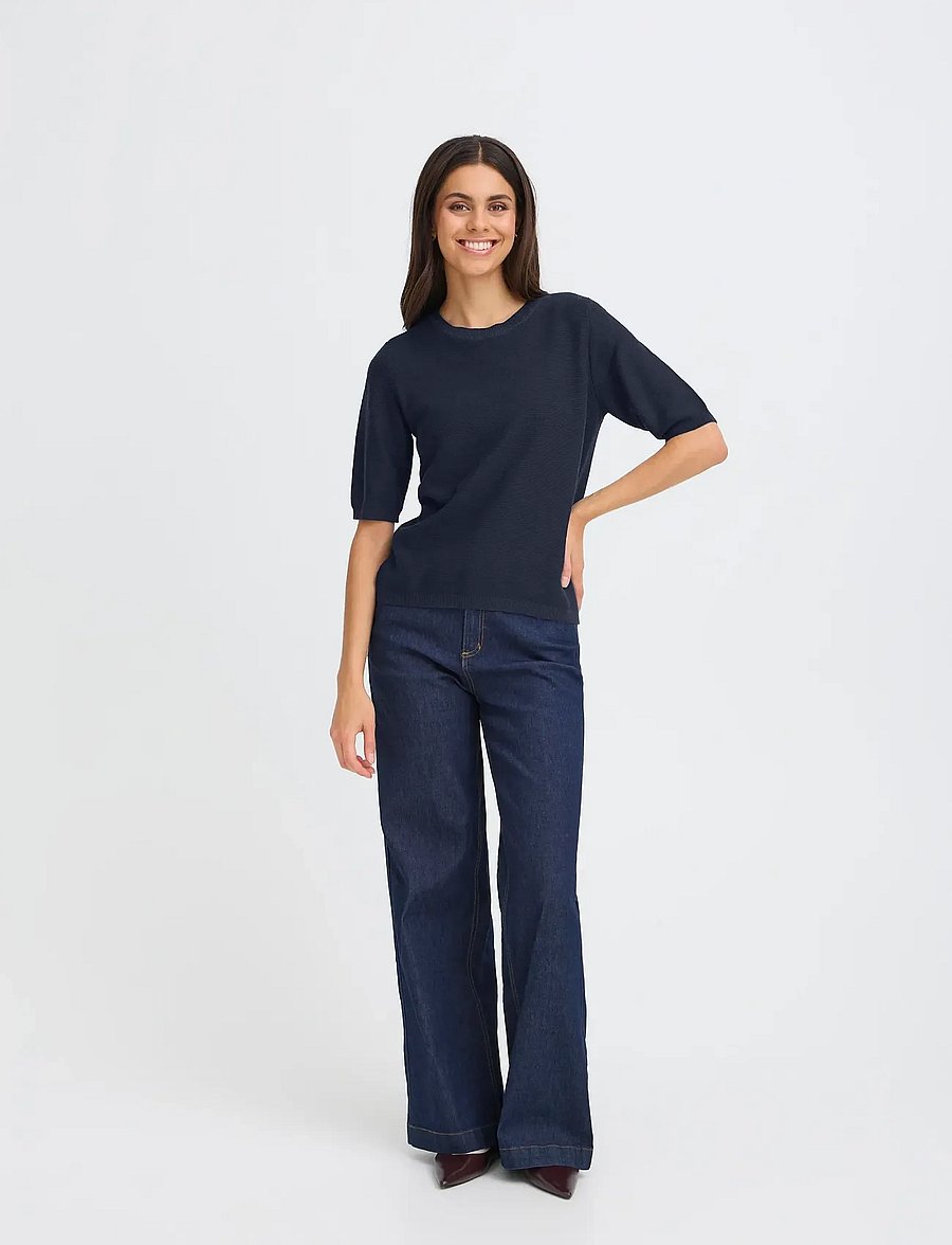Fransa - FRSINJA PU 3 - striktrøjer - navy blazer - 0
