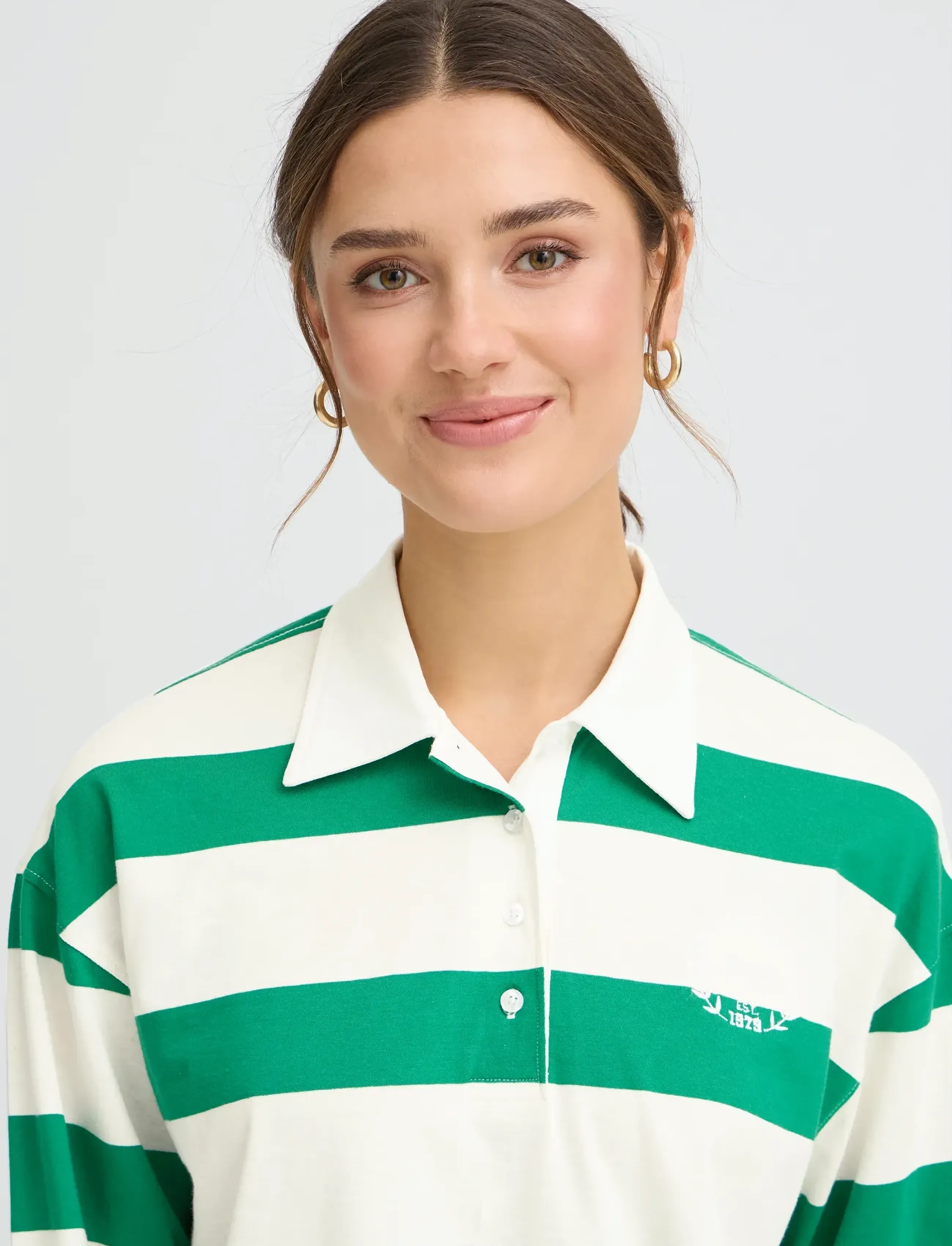 Fransa - FRSIGMA TEE 1 - alhaisimmat hinnat - green/blue stripe - 5