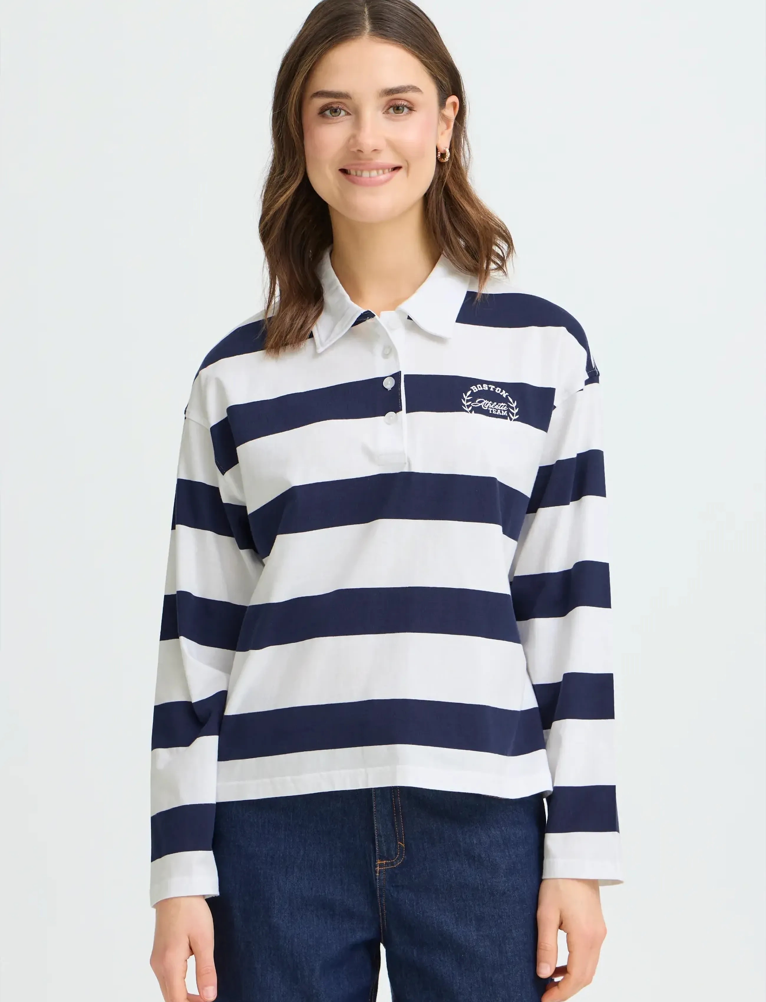 Fransa - FRSIGMA TEE 1 - poloer - navy stripe - 3