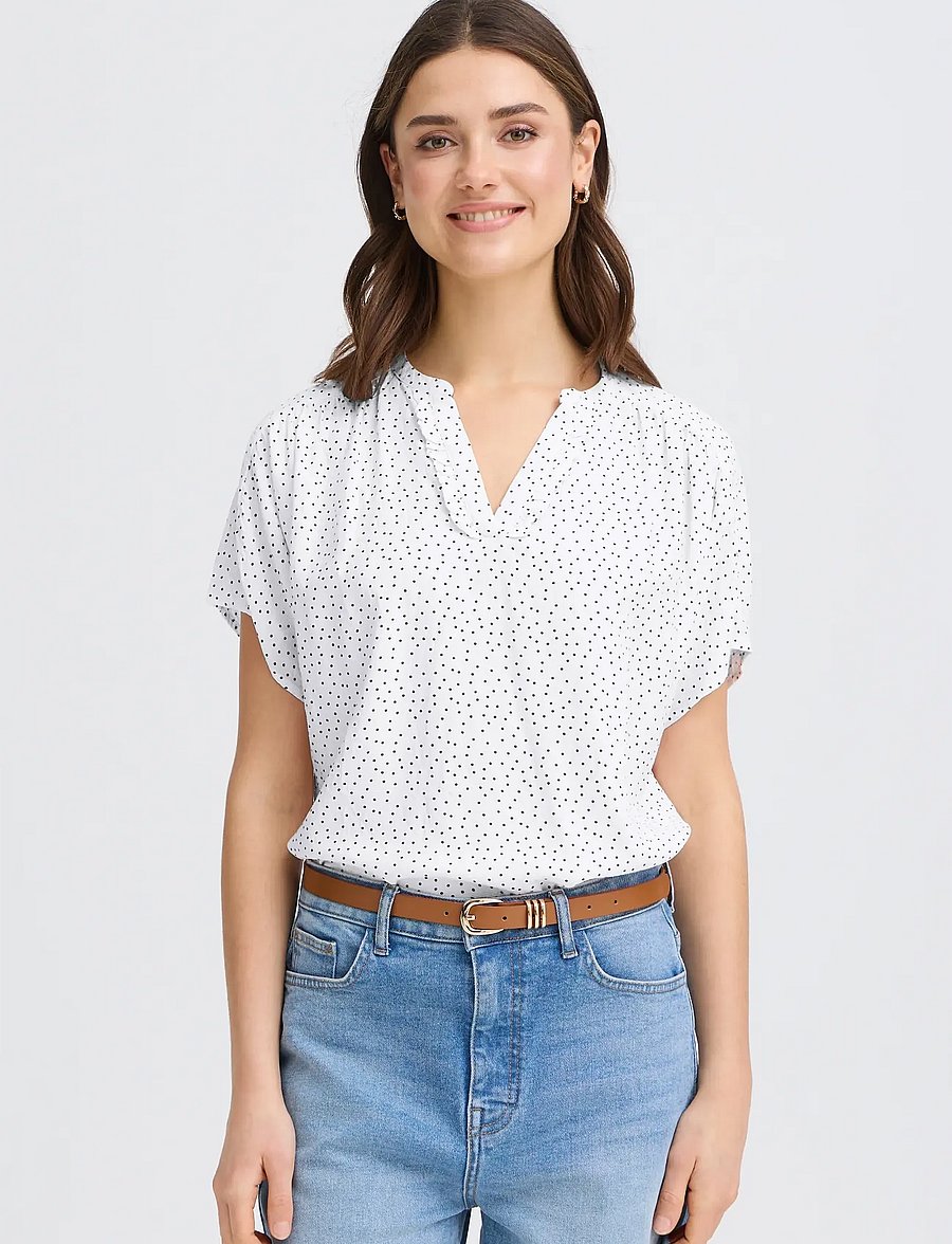 Fransa - FRLAYA BL 1 - kurzärmelige blusen - dot dots black - 3