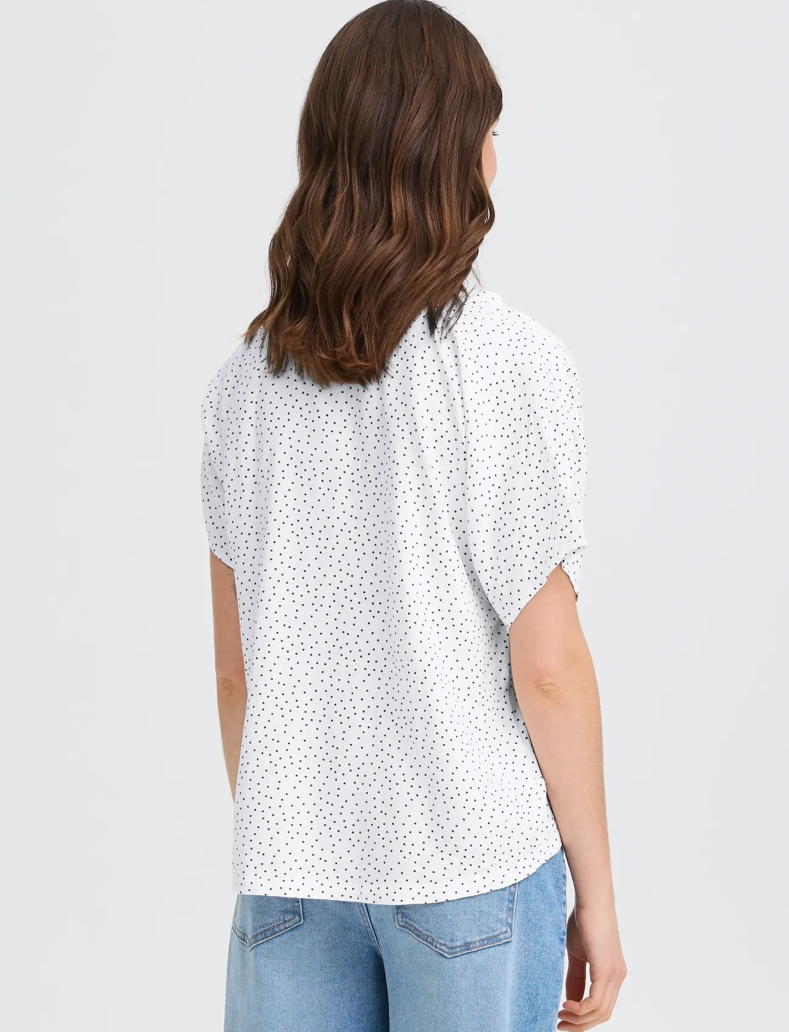 Fransa - FRLAYA BL 1 - kurzämlige blusen - dot dots black - 4