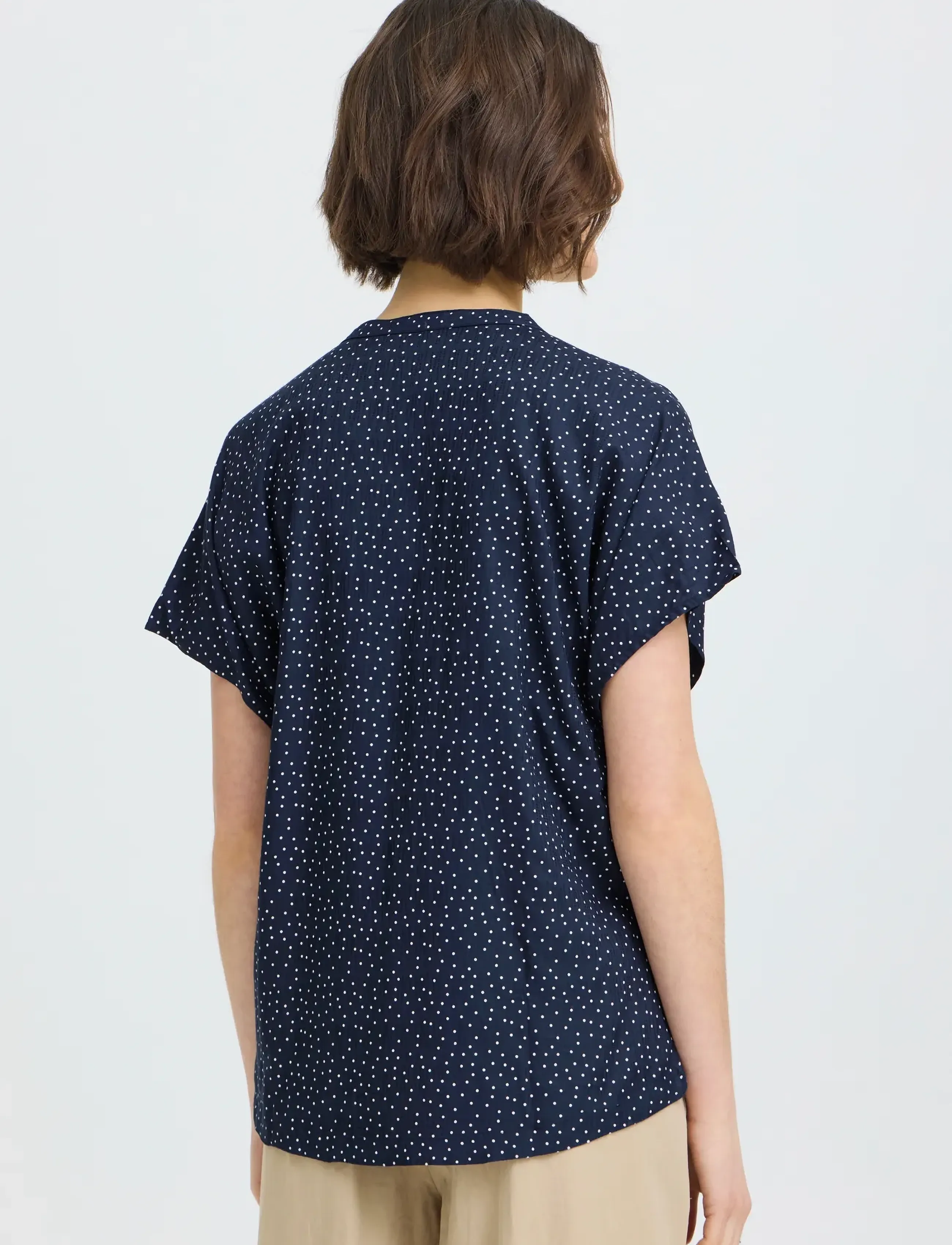 Fransa - FRLAYA BL 1 - lühikeste varrukatega pluusid - dot dots navy blazer - 4