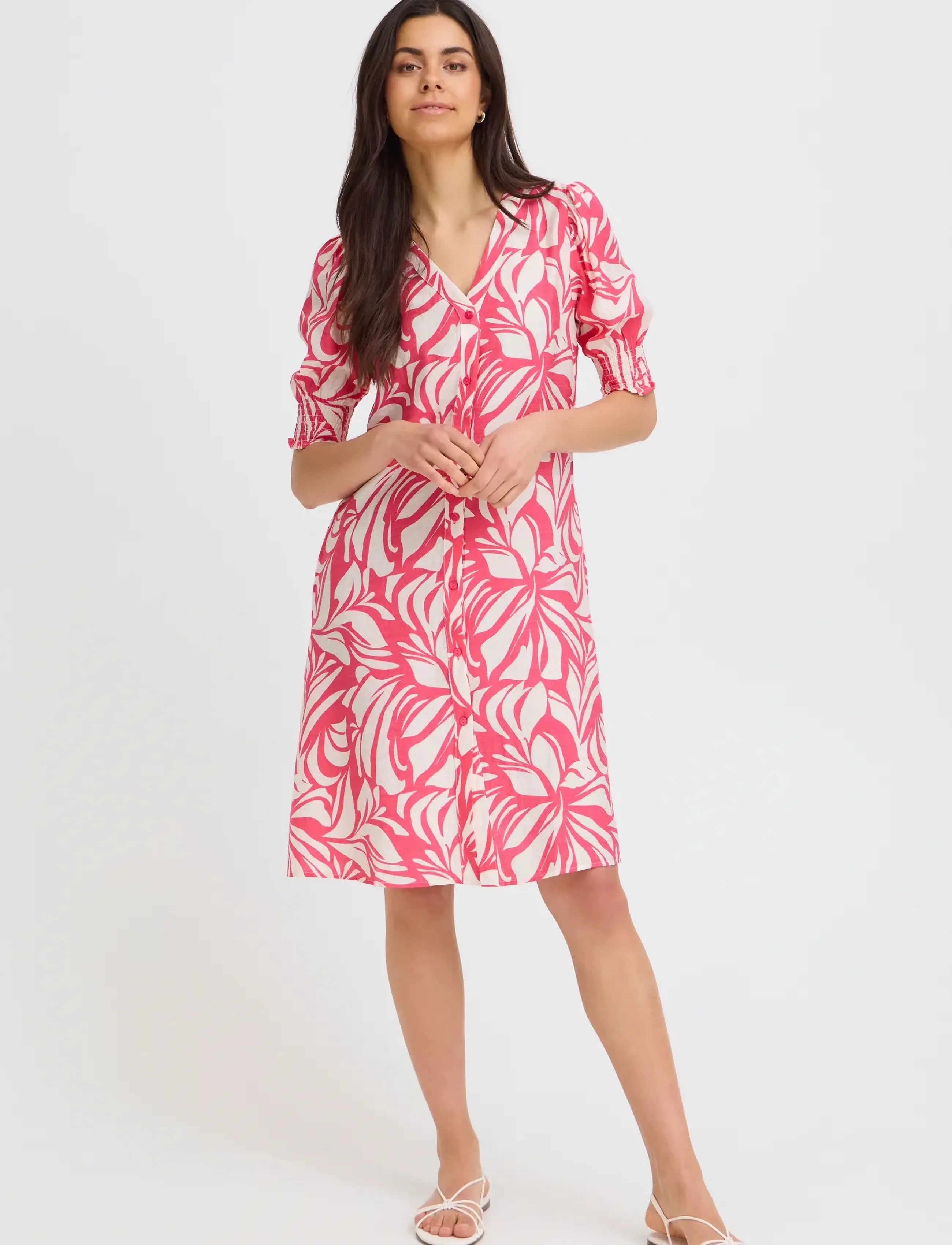 Fransa FRARIANA DR 18 - Suvekleidid - FLORAL REVERIE HONEYSUCKLE / pink/rose