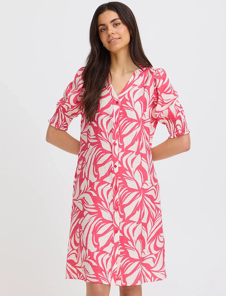Fransa - FRARIANA DR 18 - sommarklänningar - floral reverie honeysuckle - 3