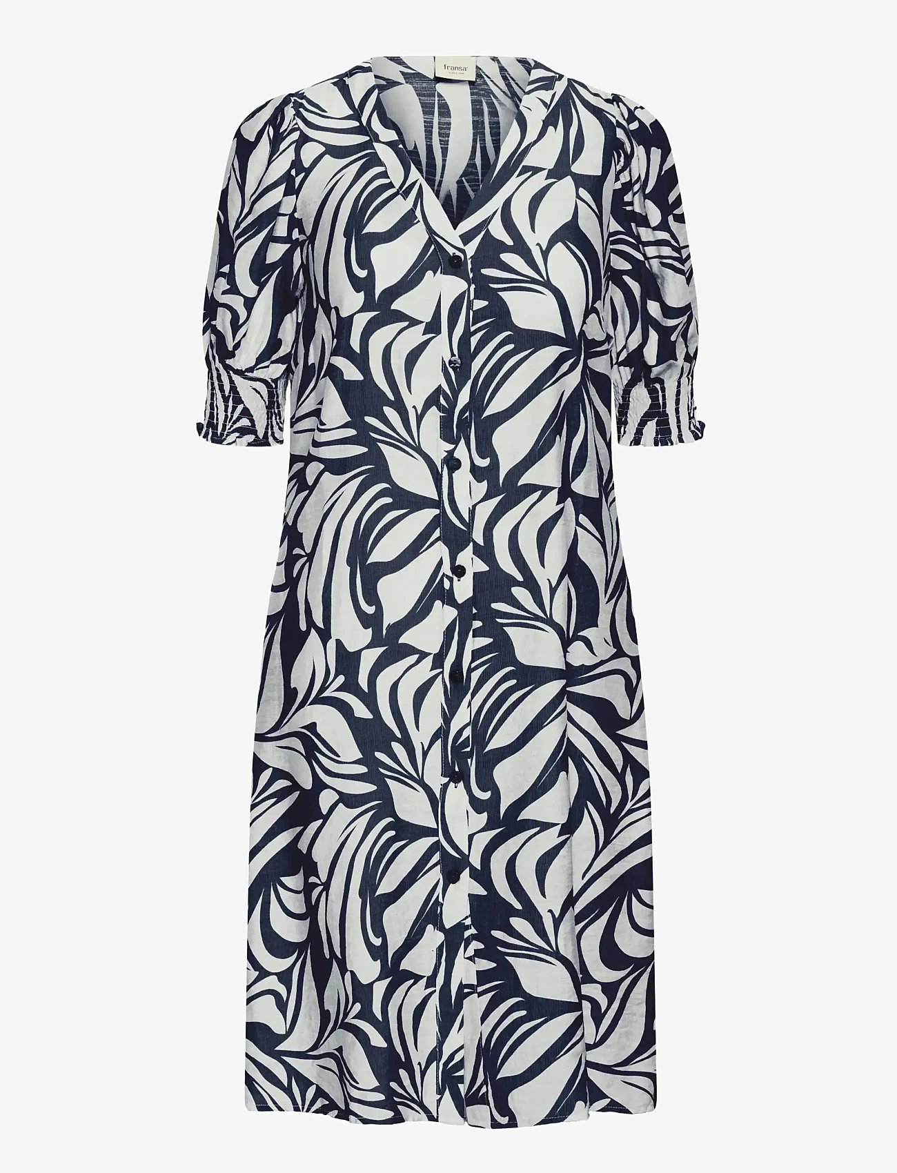 Fransa - FRARIANA DR 18 - sommerkjoler - floral reverie navy - 1