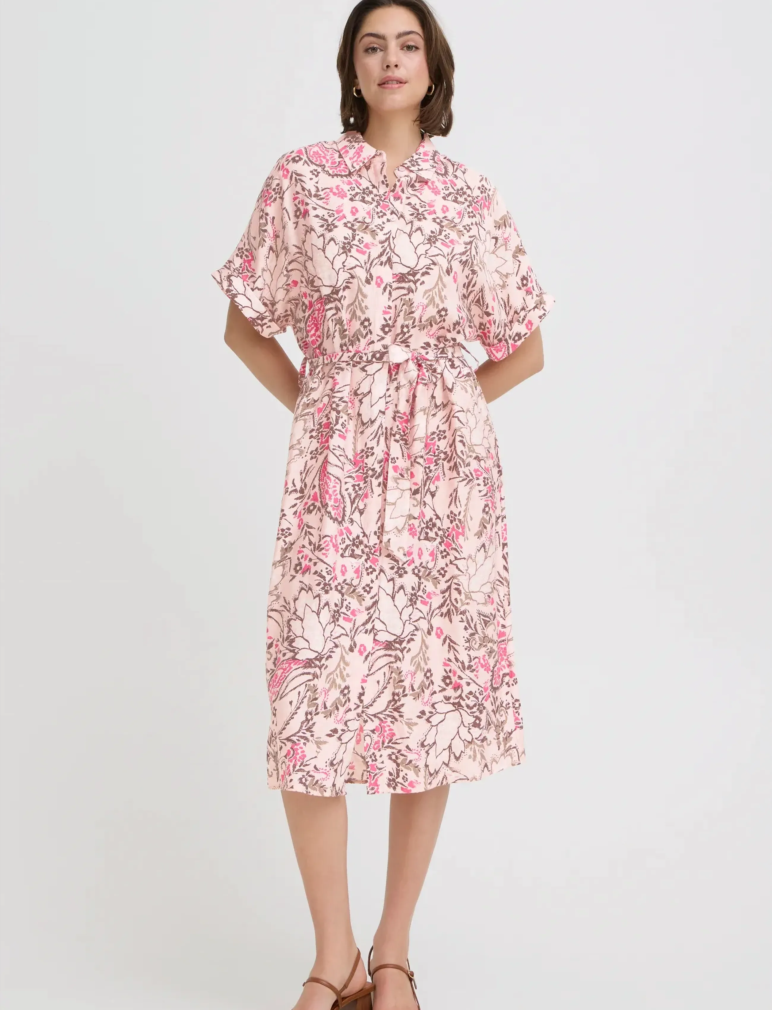 Fransa FRARIANA DR 19 - Clothing - FEMI BOUQUET LOTUS / pink/rose