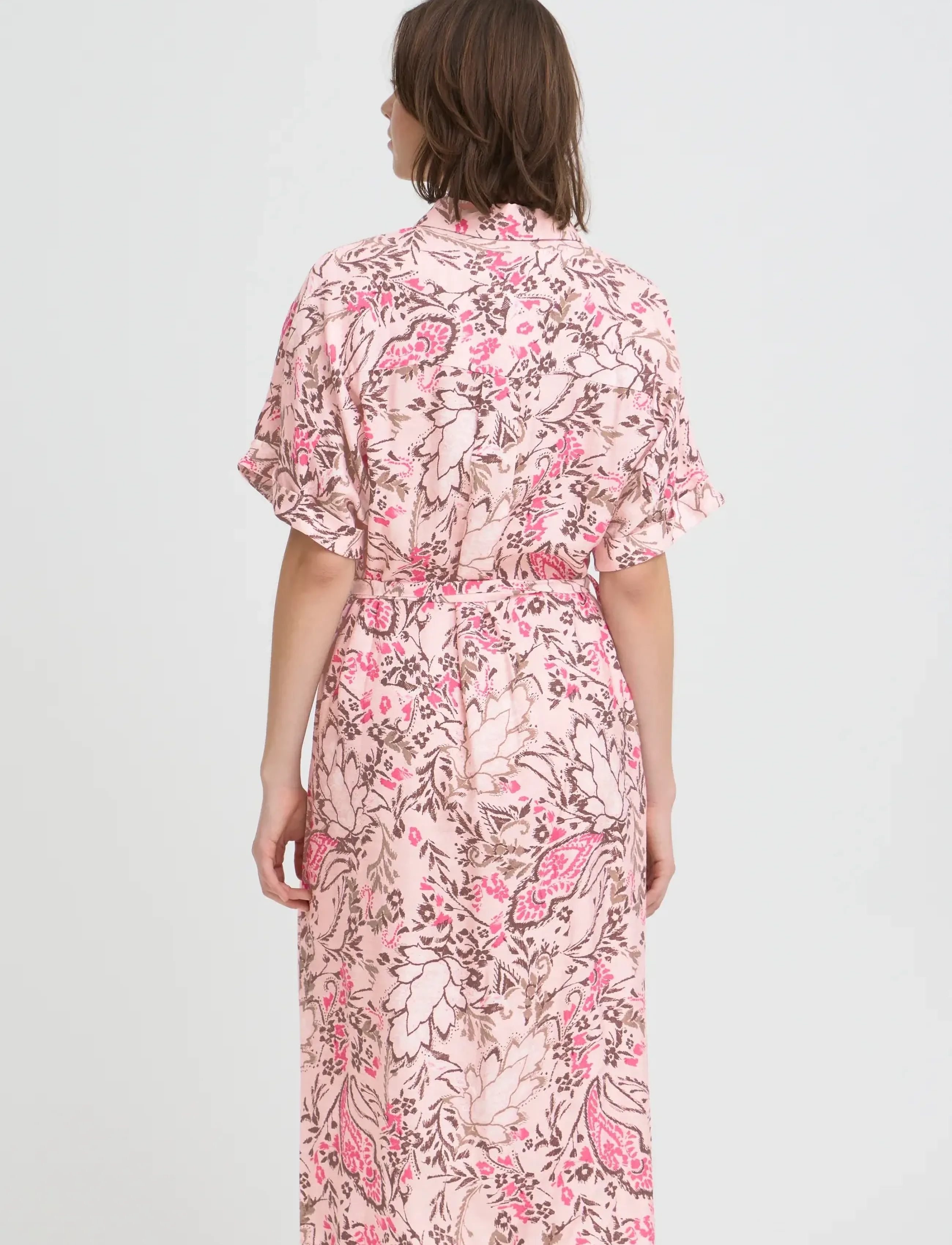 Fransa - FRARIANA DR 19 - shirt dresses - femi bouquet lotus - 4